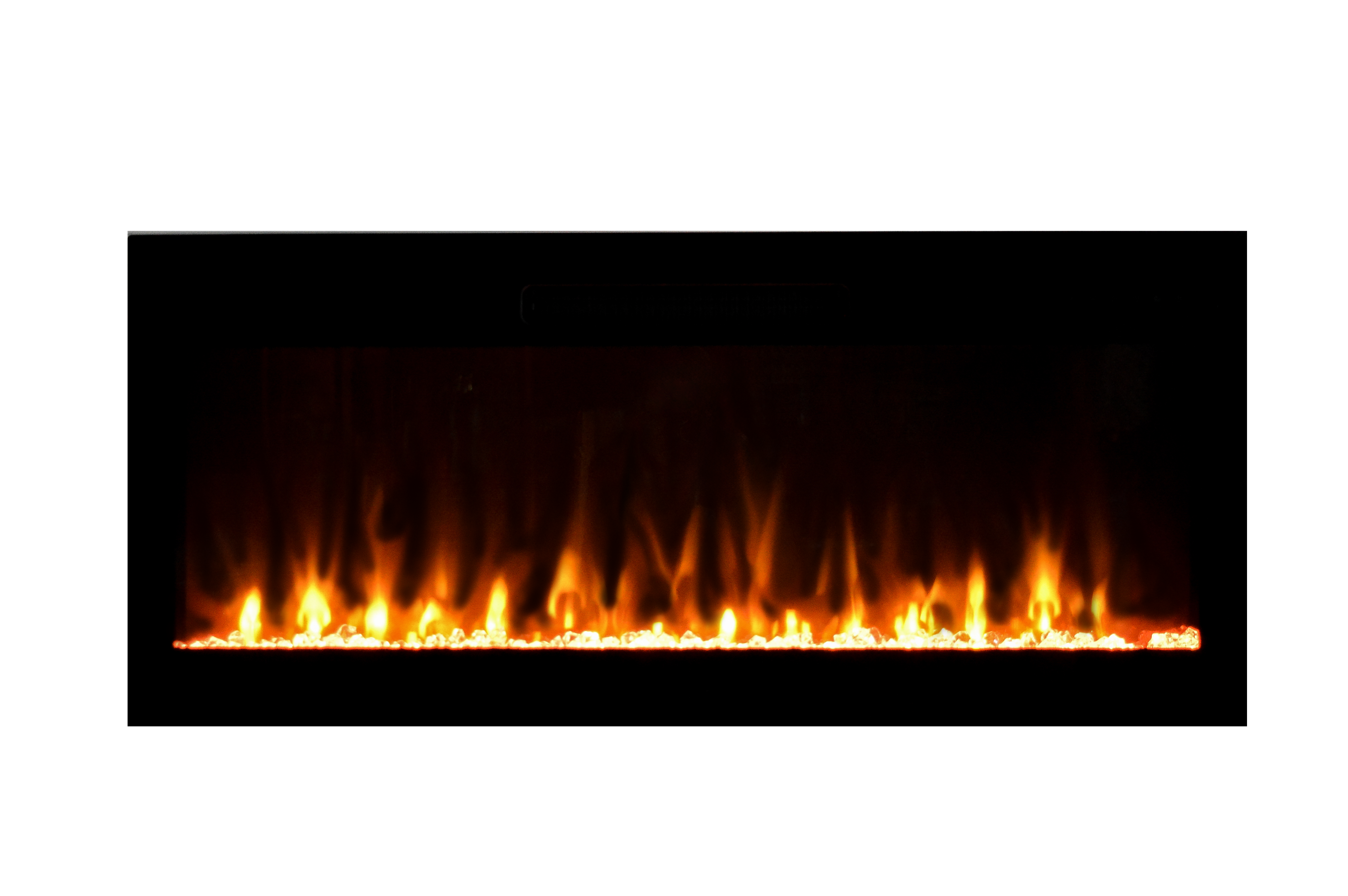 Amantii Fire & Ice Evolution 42" Linear Electric Fireplace with WiFi, Frameless Design & Multi-Color LED Flames