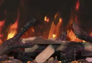 Amantii Symmetry Lumina 34" Indoor/Outdoor Smart Built-in Electric Fireplace with LED Logset