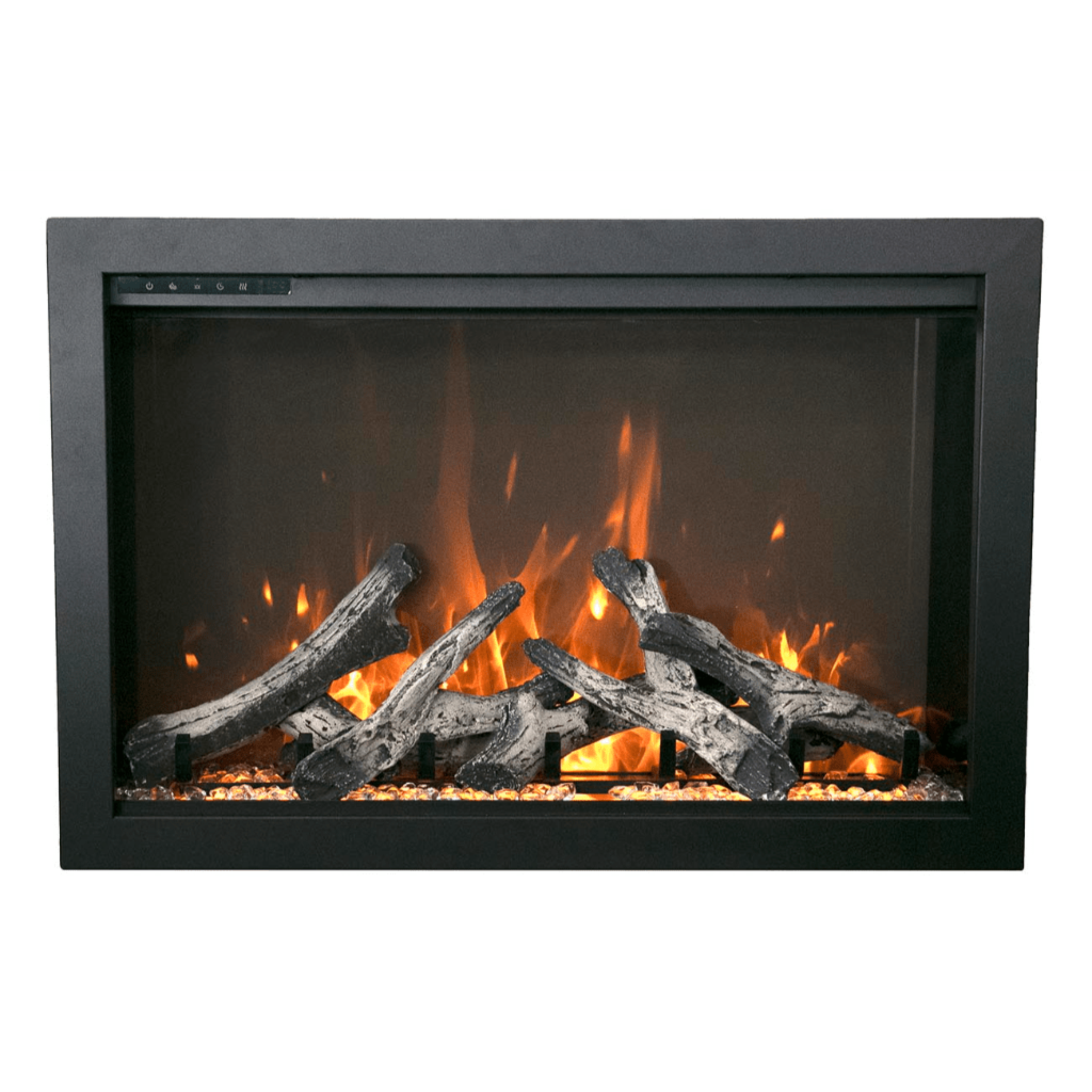 Amantii TRD Bespoke 38" Traditional Electric Fireplace Insert for Indoor/Outdoor Use