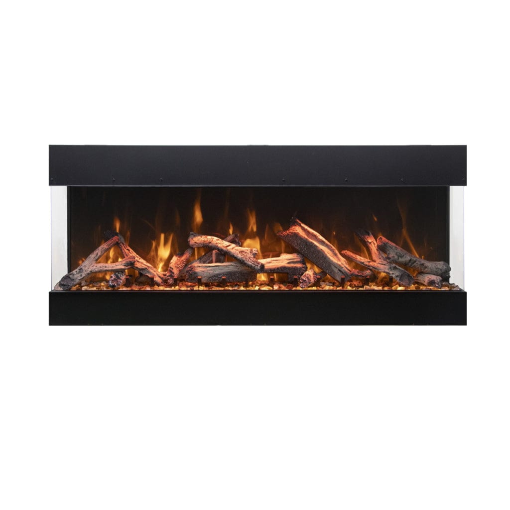 Amantii Tru View Bespoke 45" Three-Sided Indoor/Outdoor Electric Fireplace with Smart Controls