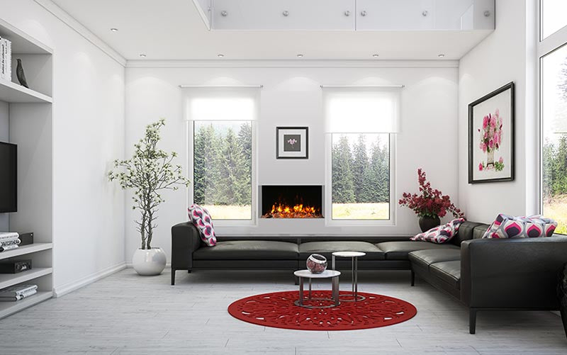 Remii 30-BAY-SLIM Indoor/Outdoor 30 inch 3 Sided Electric Fireplace