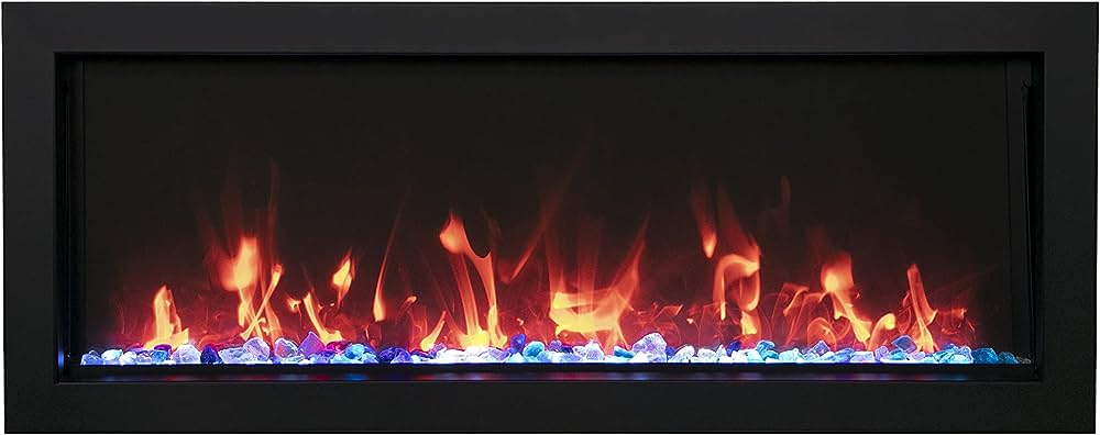 Remii 102735-XS Extra Slim 35 inch Built-in Indoor Outdoor Electric Fireplace