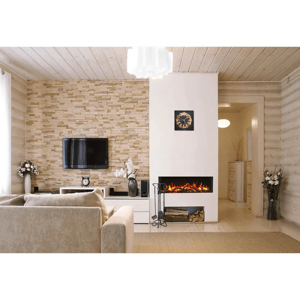 Remii 40-BAY-SLIM Indoor/Outdoor 40 inch 3 Sided Electric Fireplace