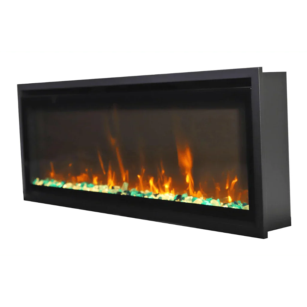 Amantii Remii 55 inch WM-SLIM-55 Smart Indoor Extra Slim Wall Mount Electric Fireplace