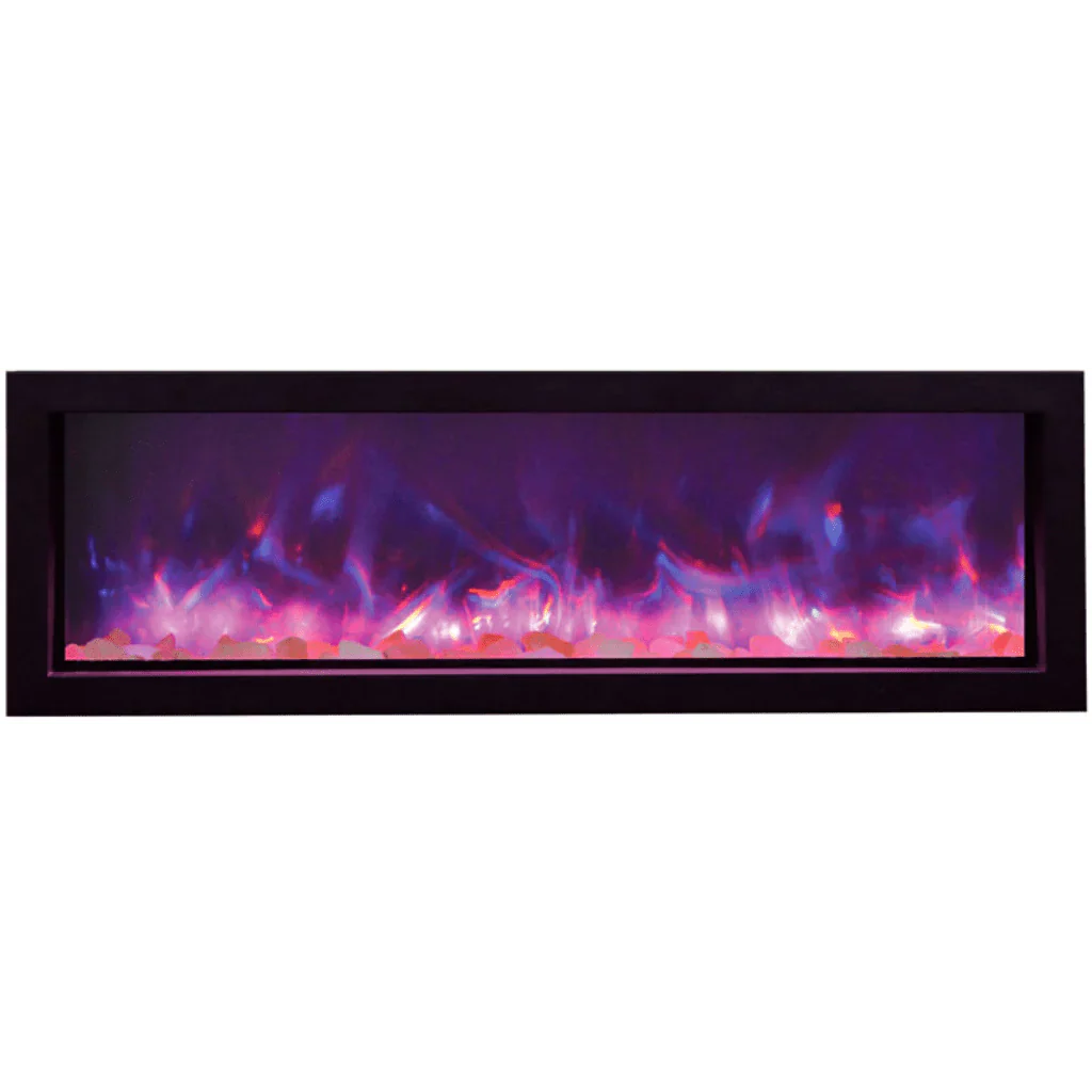 Remii 55 inch Steel Surround Deep Built-in linear Indoor Outdoor Electric Fireplace
