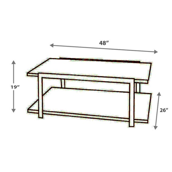 Metal Framed Table Set With Tempered Glass Top And Lower Shelf, Set Of Three, Black And Silver