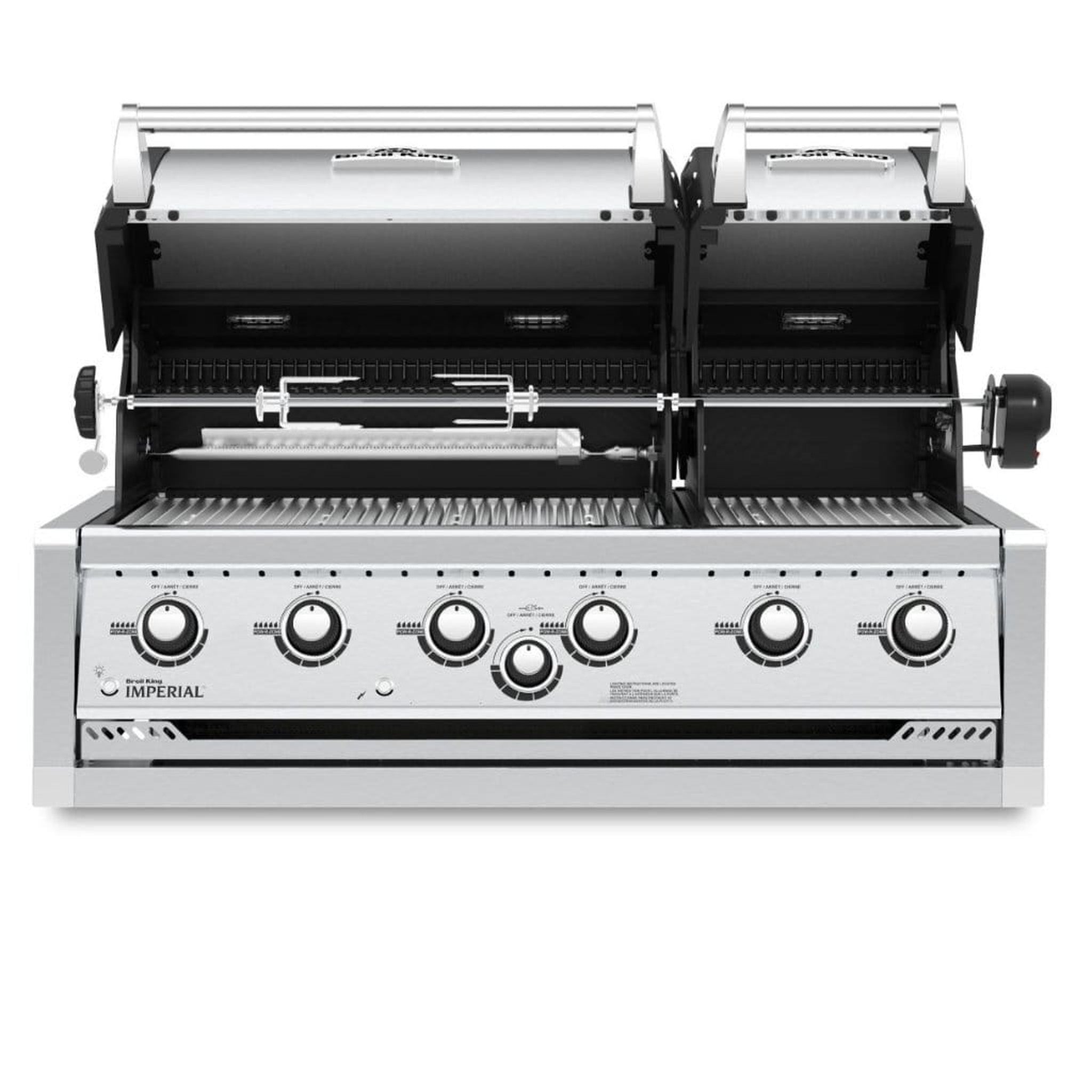 Broil King 44" Imperial S 670 Built-In 6-Burner Gas Grill with Rotisserie Burner & Kit