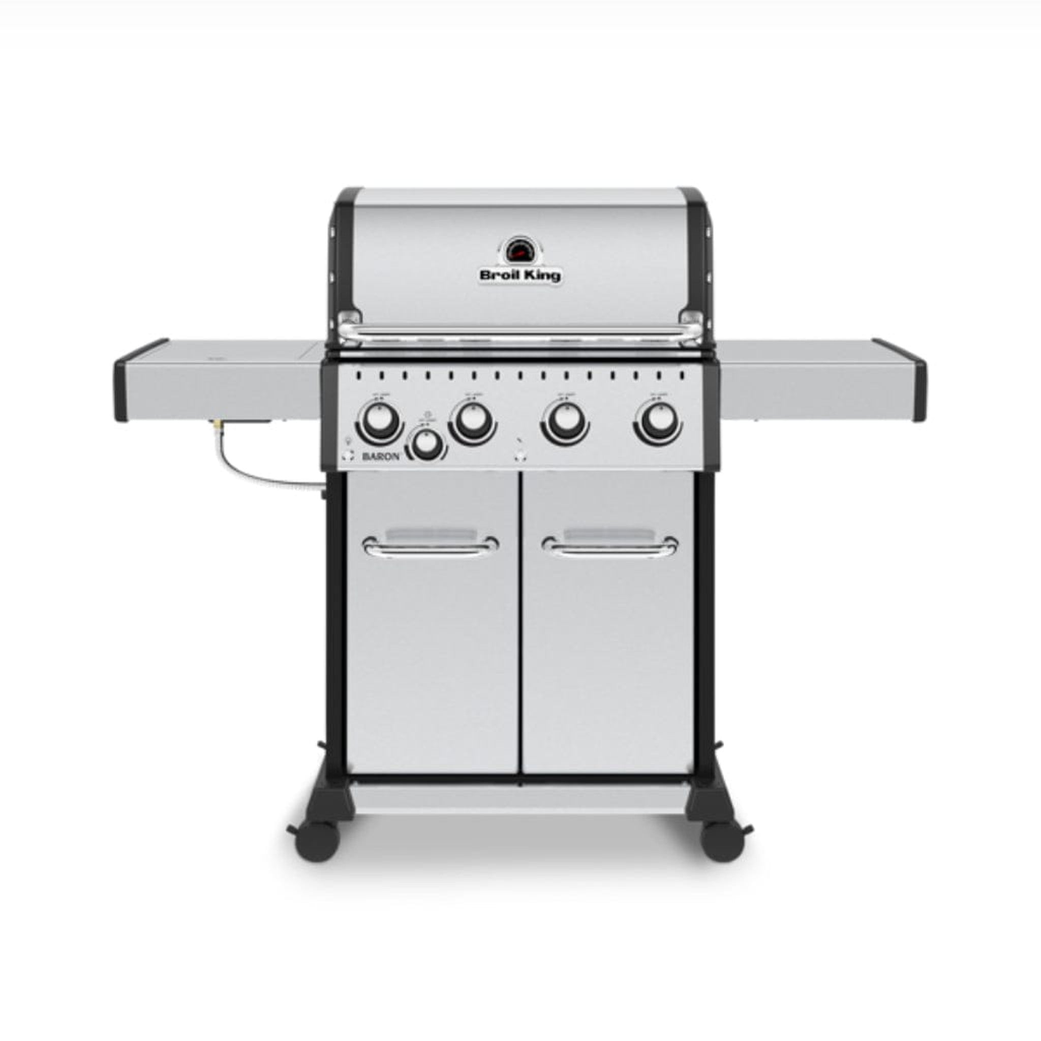 Broil King 57" Baron S 440 Pro IR 4-Burner Gas Grill with Infrared Side Burner & Built-In Panel Lights