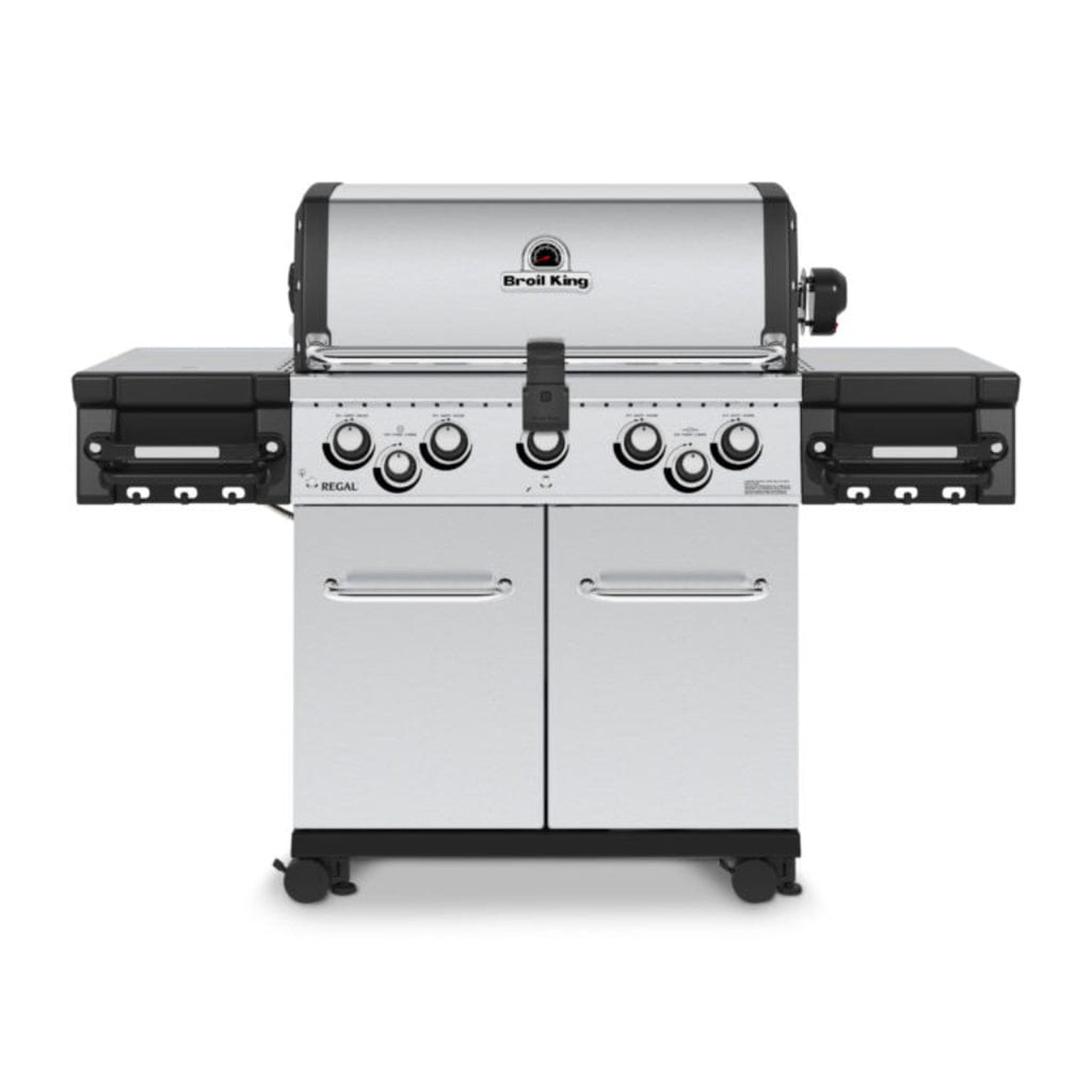 Broil King Regal S 590 Pro 62" 5-Burner Gas Grill with Side Burner, Rotisserie & Control Knob Lighting