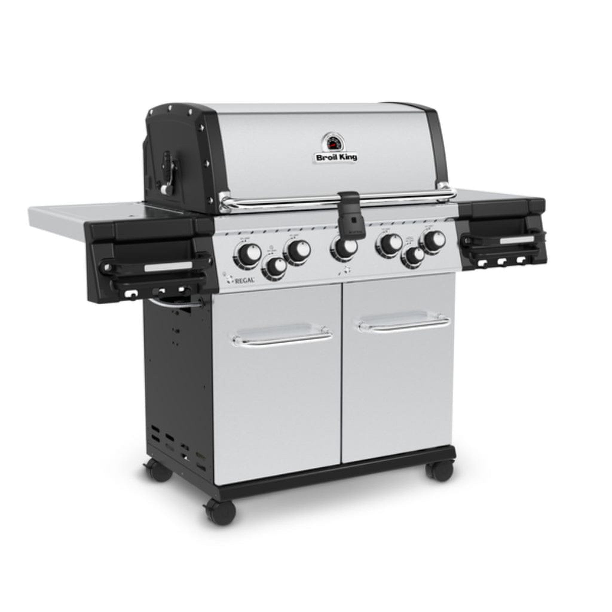 Broil King Regal S 590 Pro IR 5-Burner 62" Gas Grill with Infrared Side Burner, Rotisserie & Control Panel Lights