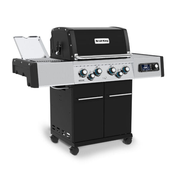 Broil King Regal Q 490 Pro IR 63" Black Gas Grill with iQue Control & Infrared Sear Burner