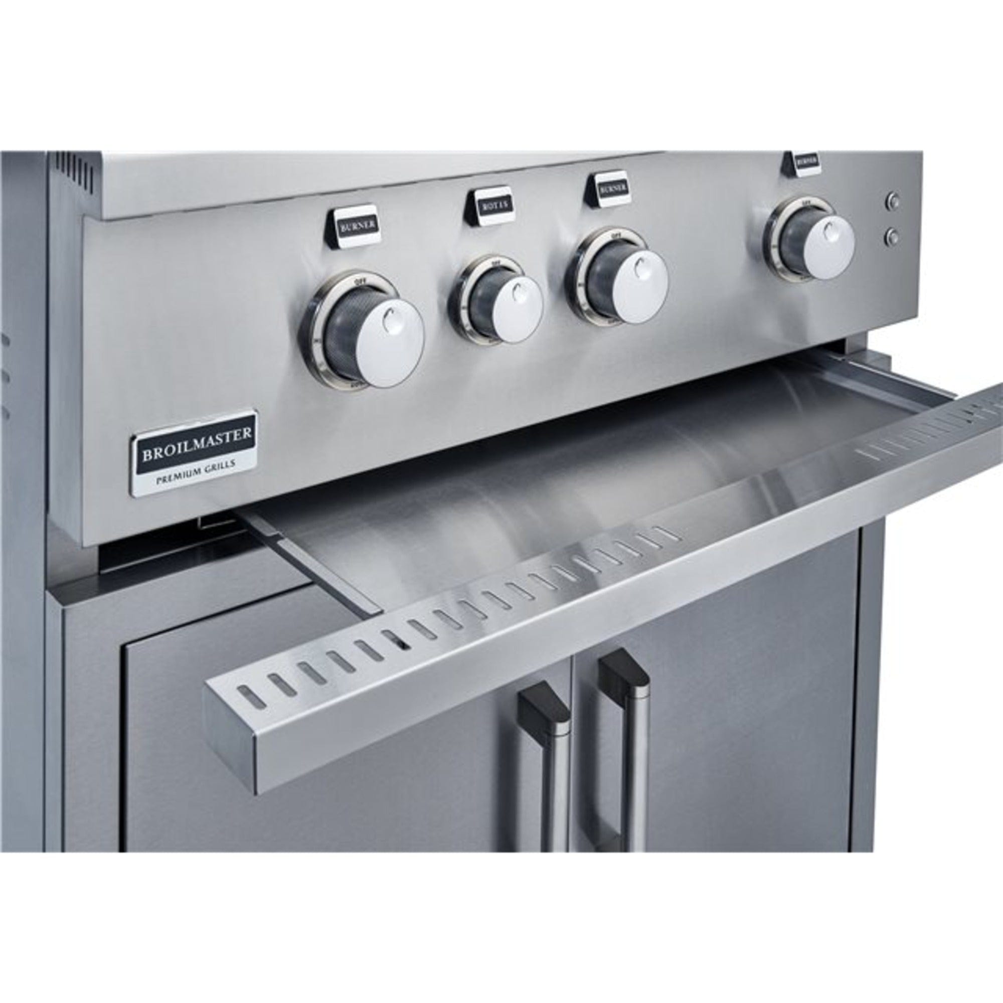 Broilmaster B-Series 40" Natural Gas Grill Head with 5 Cast Stainless Burners, Infrared Rotisserie & LED Cooking Lights