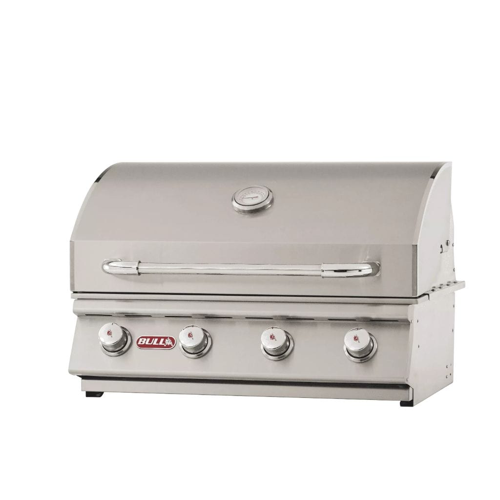 Bull Outlaw 30" Built-In 4-Burner Gas Grill with Porcelain-Coated Burners & Solid Steel Grates