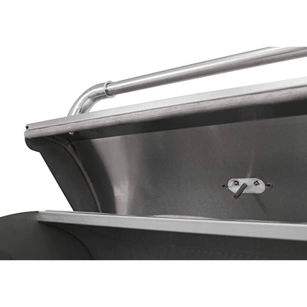 Bull Bison 30" Stainless Steel Charcoal Grill Cart with Adjustable Charcoal Bed