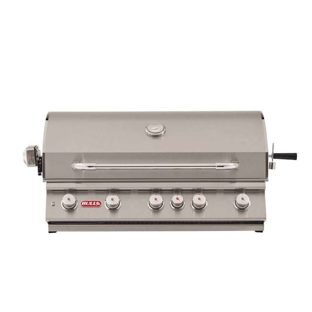 Bull Brahma 38" Built-In 5-Burner Gas Grill with Twin Lighting System, Rotisserie & Infrared Backburner