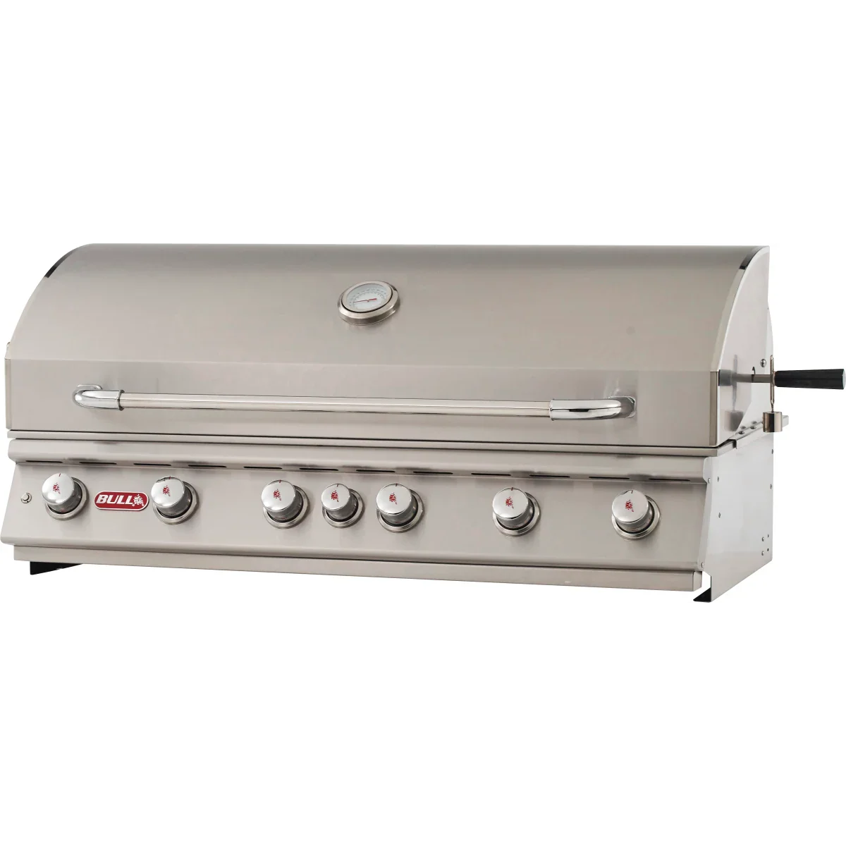 Bull Diablo 46" Built-In 6-Burner Gas Grill with Twin Lighting, Rotisserie & Infrared Backburner