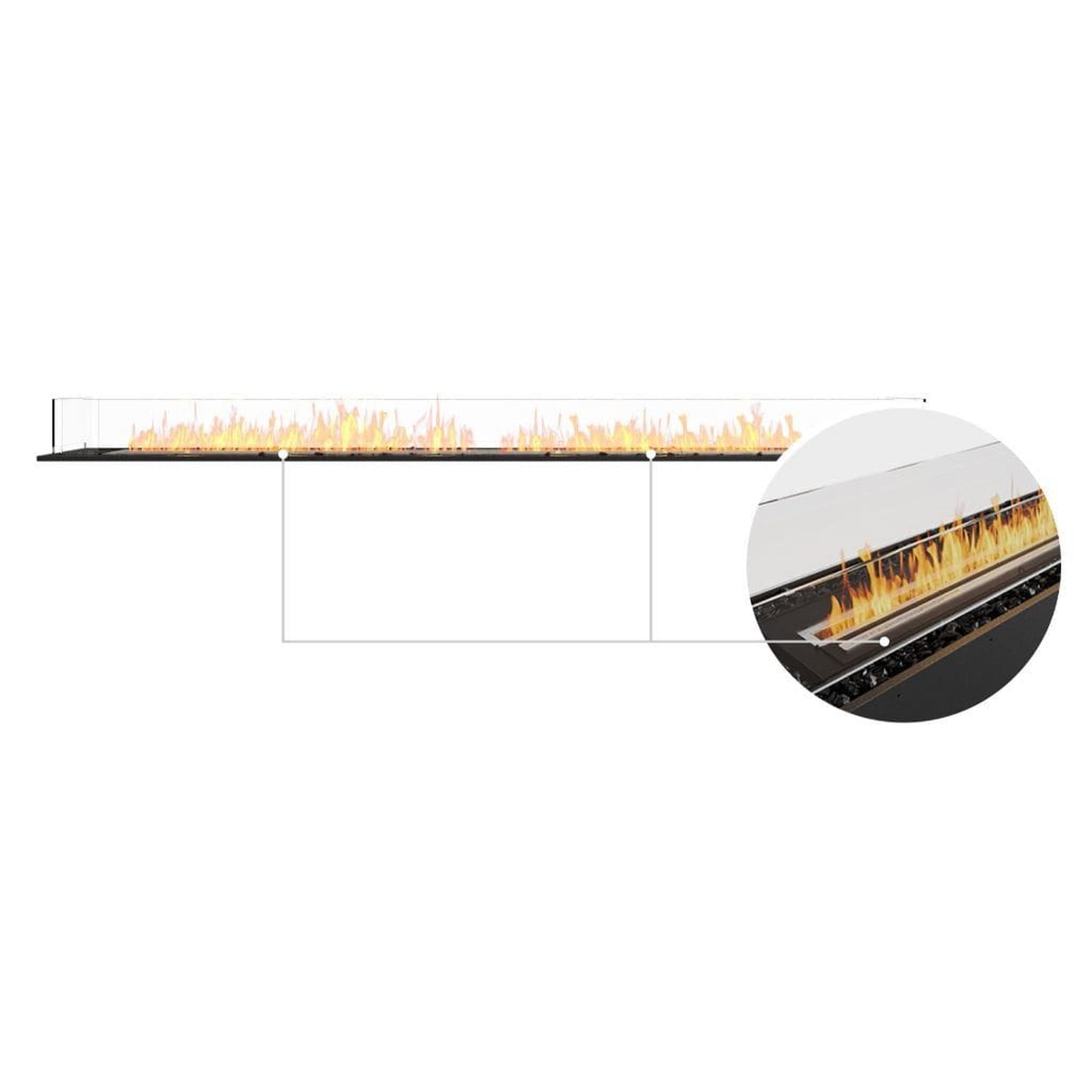 EcoSmart Fire 107" Flex 104BN Bench See-Through Ethanol Fireplace Insert by Mad Design Group
