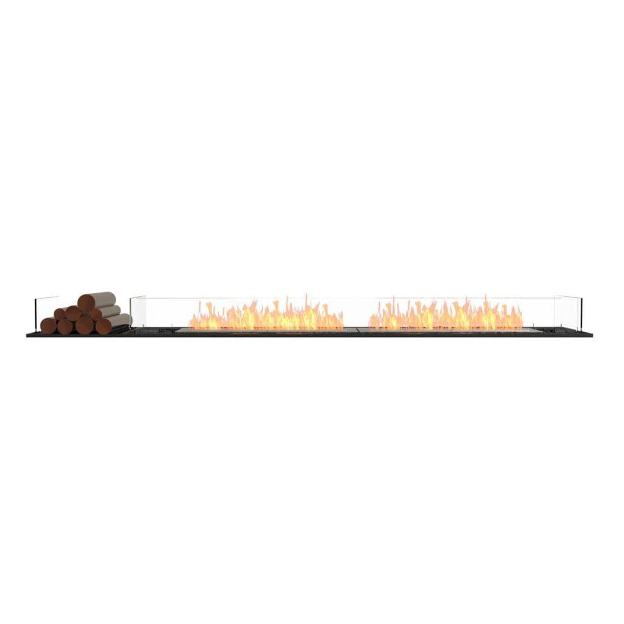EcoSmart Fire 107" Flex 104BN Bench See-Through Ethanol Fireplace Insert with Decorative Box by Mad Design Group