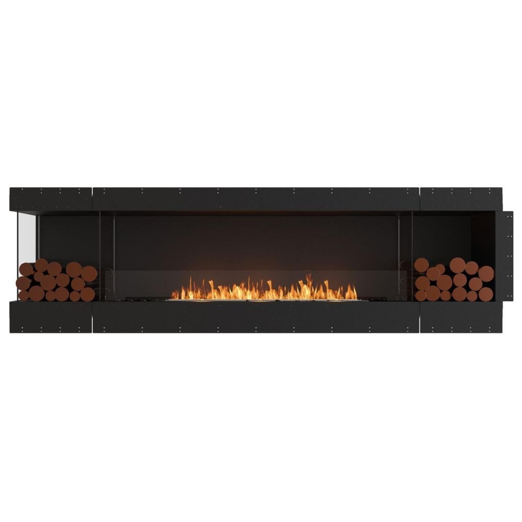 EcoSmart Fire Flex 104LC/104RC 110" Ethanol Fireplace Insert with Decorative Box and Adjustable Flame by Mad Design Group