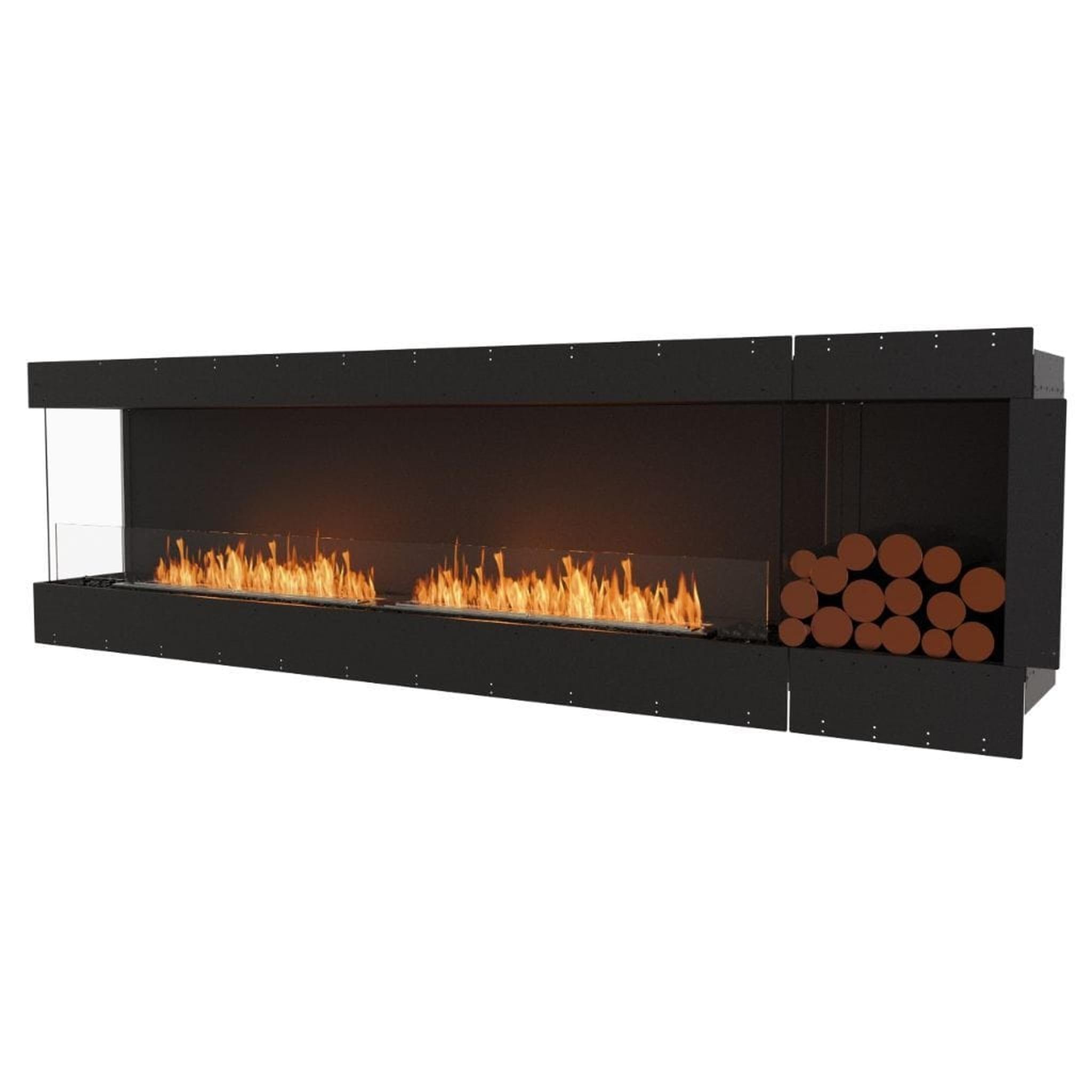 EcoSmart Fire Flex 104LC/104RC 110" Ethanol Fireplace Insert with Decorative Box and Adjustable Flame by Mad Design Group