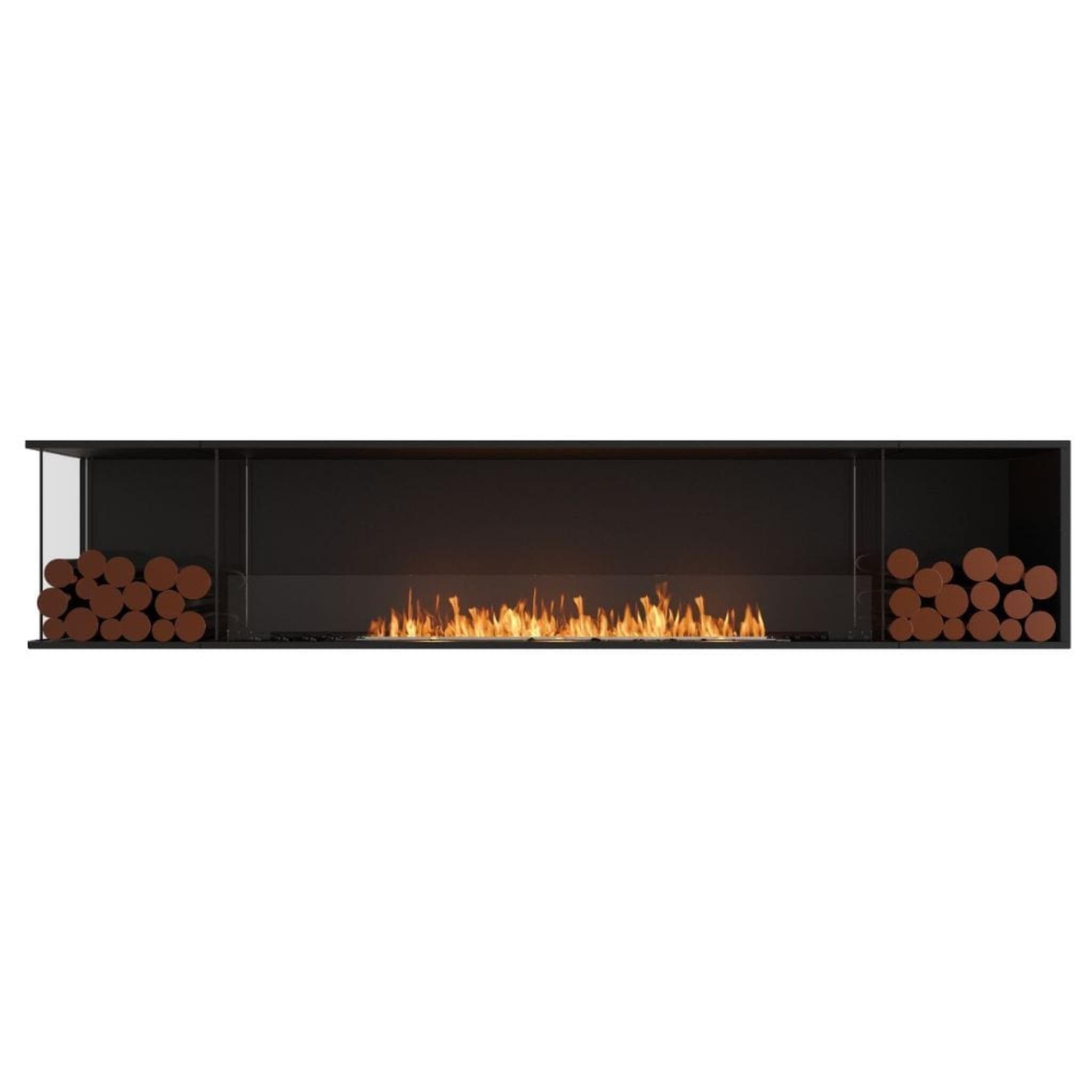 EcoSmart Fire Flex 104LC/104RC 110" Ethanol Fireplace Insert with Decorative Box and Adjustable Flame by Mad Design Group