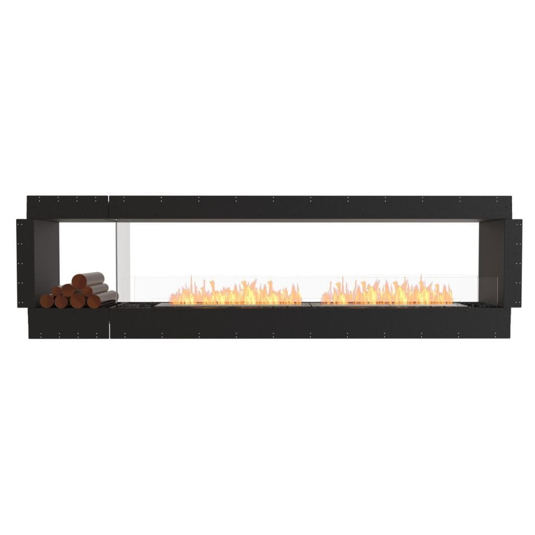 EcoSmart Fire 112" Flex 104DB Double Sided Ethanol Fireplace Insert with Decorative Box and Adjustable Flame by Mad Design Group