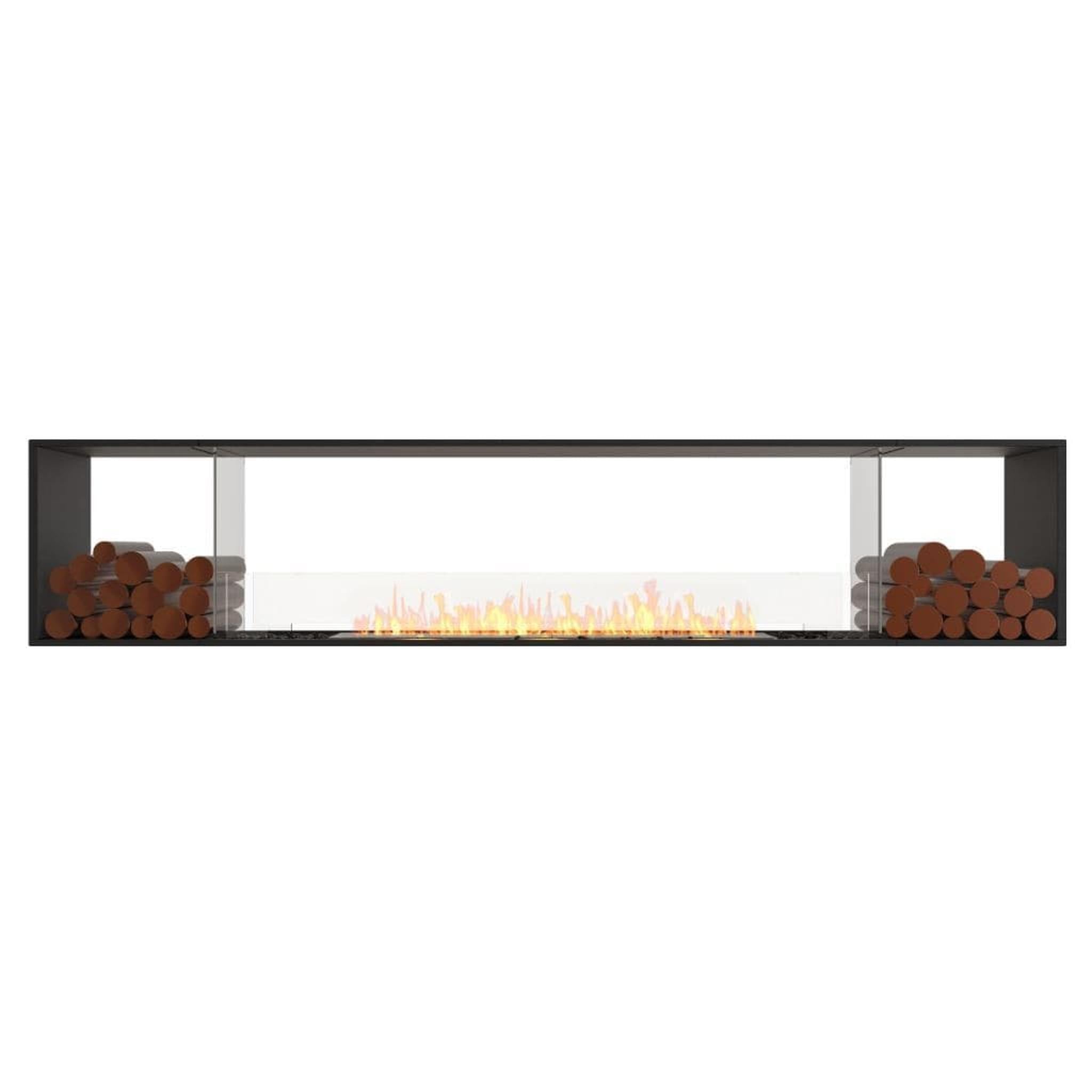 EcoSmart Fire 112" Flex 104DB Double Sided Ethanol Fireplace Insert with Decorative Box and Adjustable Flame by Mad Design Group