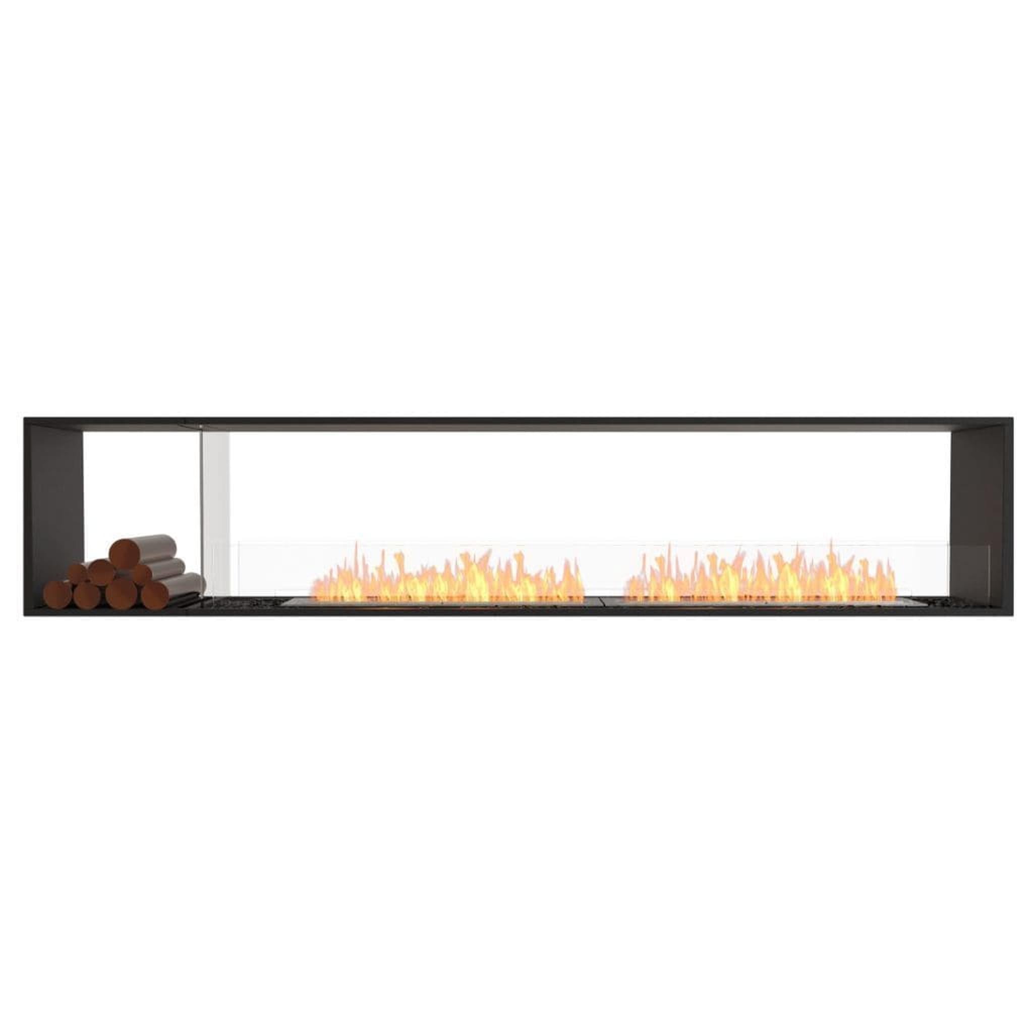 EcoSmart Fire 112" Flex 104DB Double Sided Ethanol Fireplace Insert with Decorative Box and Adjustable Flame by Mad Design Group