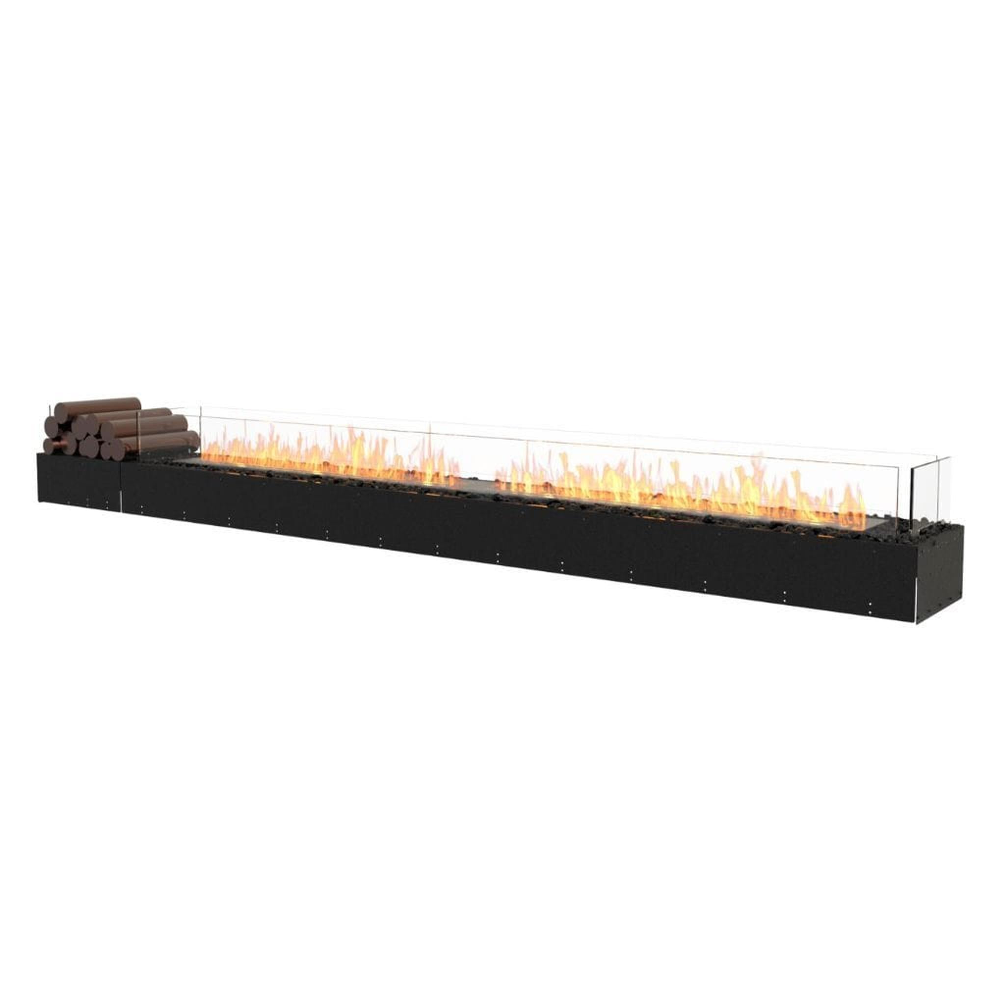 EcoSmart Fire 125" Flex 122BN Bench Ethanol Fireplace Insert with Decorative Box and Adjustable Flame by Mad Design Group