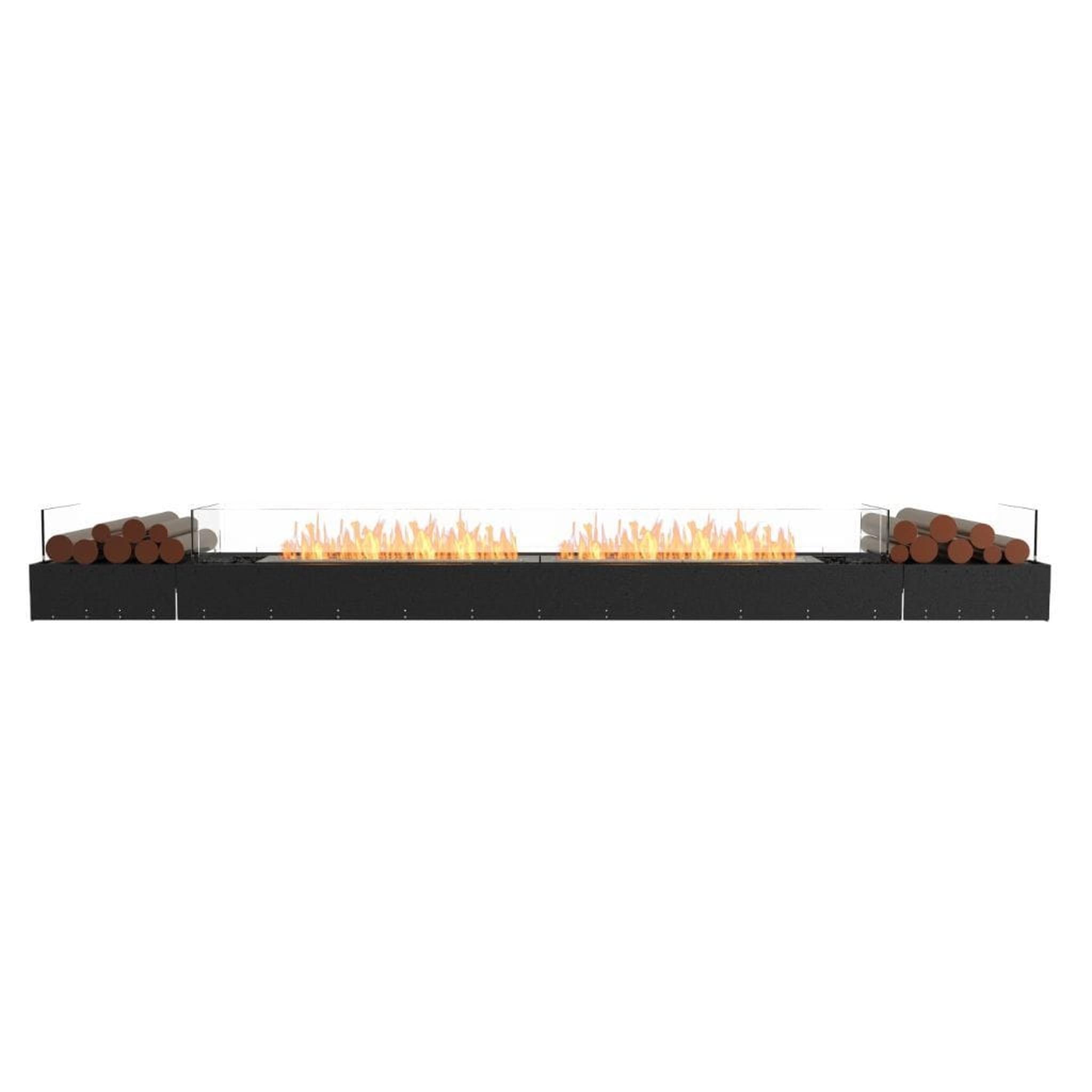 EcoSmart Fire 125" Flex 122BN Bench Ethanol Fireplace Insert with Decorative Box and Adjustable Flame by Mad Design Group