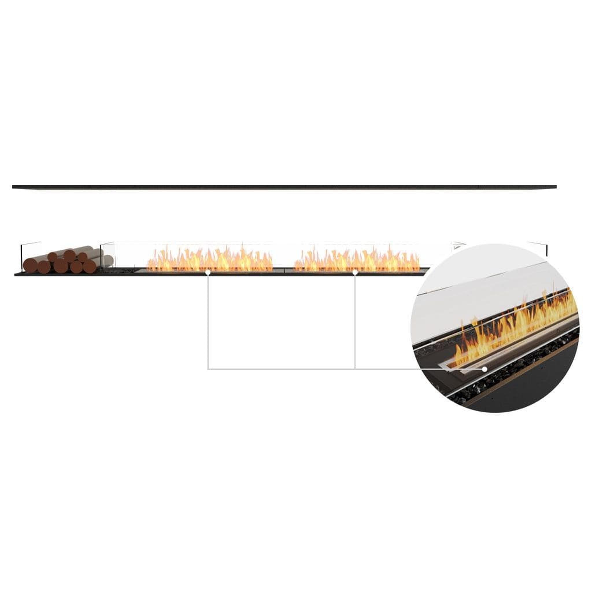 EcoSmart Fire 125" Flex 122IL Island Ethanol Fireplace Insert with Decorative Box and Adjustable Flame by Mad Design Group