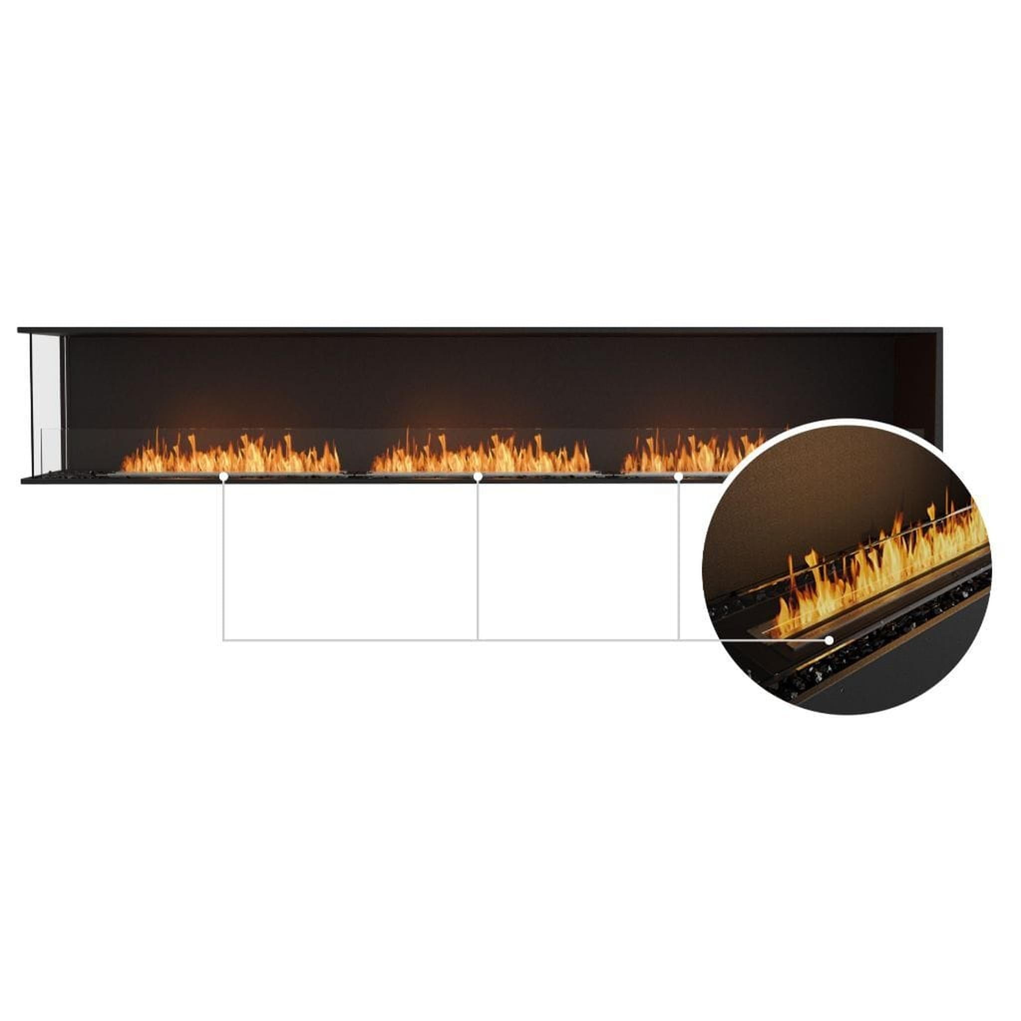 EcoSmart Fire Flex 122LC/122RC 128" Ethanol Fireplace Insert with Adjustable Flame by Mad Design Group
