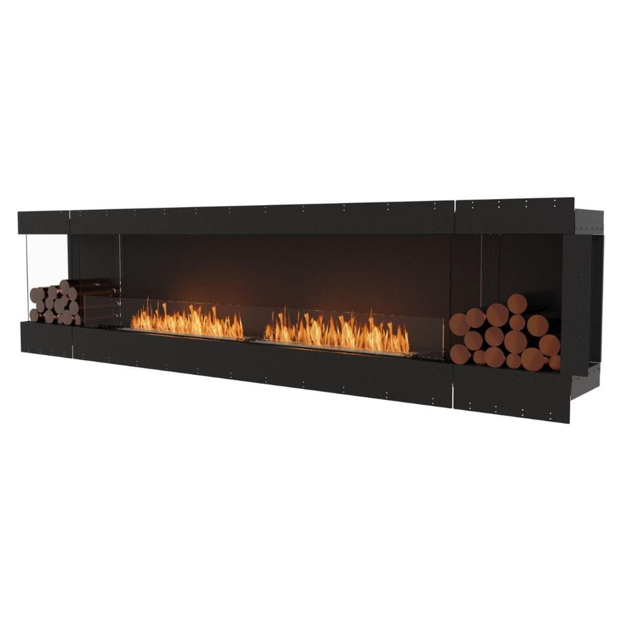 EcoSmart Fire Flex 122LC/122RC 128" Ethanol Fireplace Insert with Decorative Box and Adjustable Flame by Mad Design Group