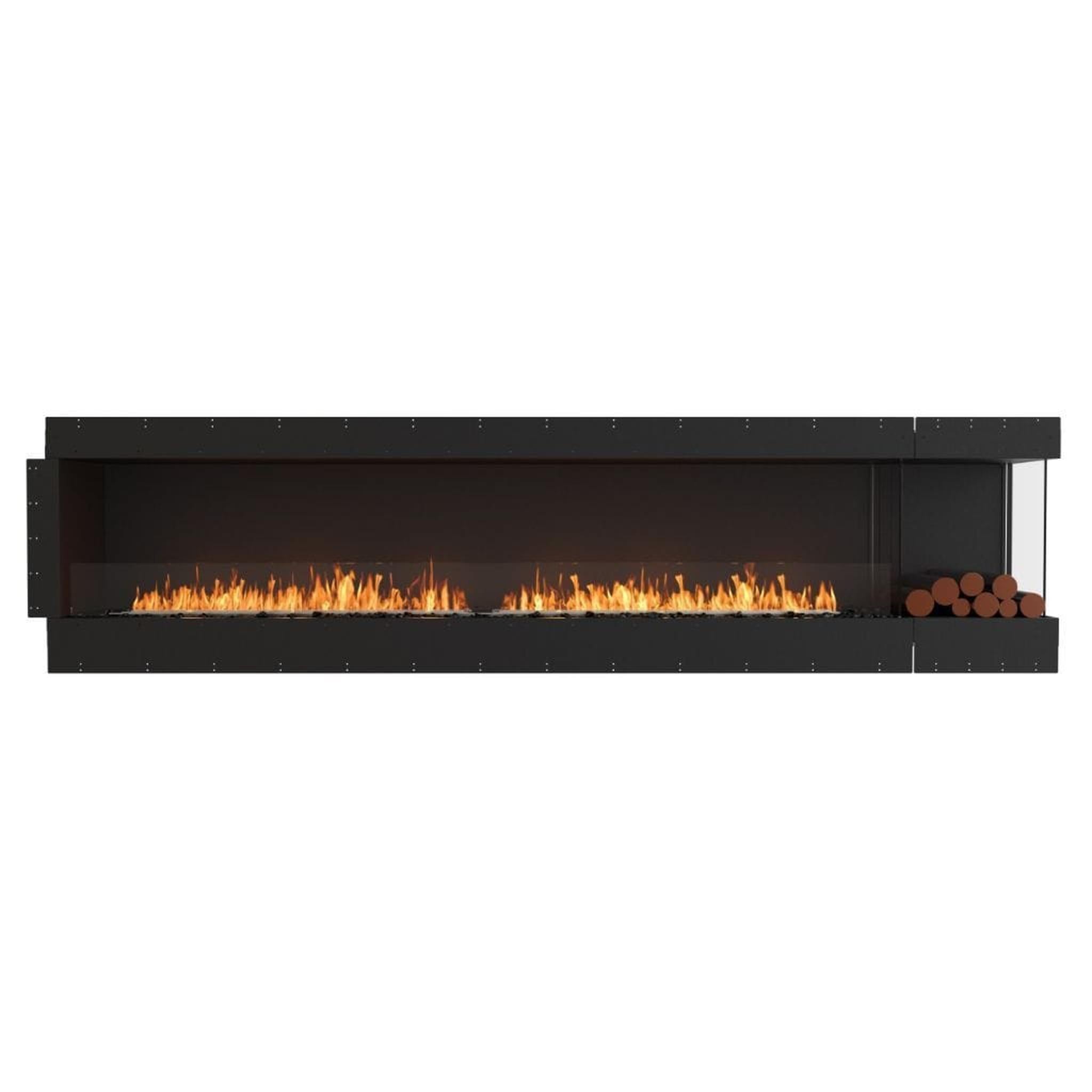 EcoSmart Fire Flex 122LC/122RC 128" Ethanol Fireplace Insert with Decorative Box and Adjustable Flame by Mad Design Group