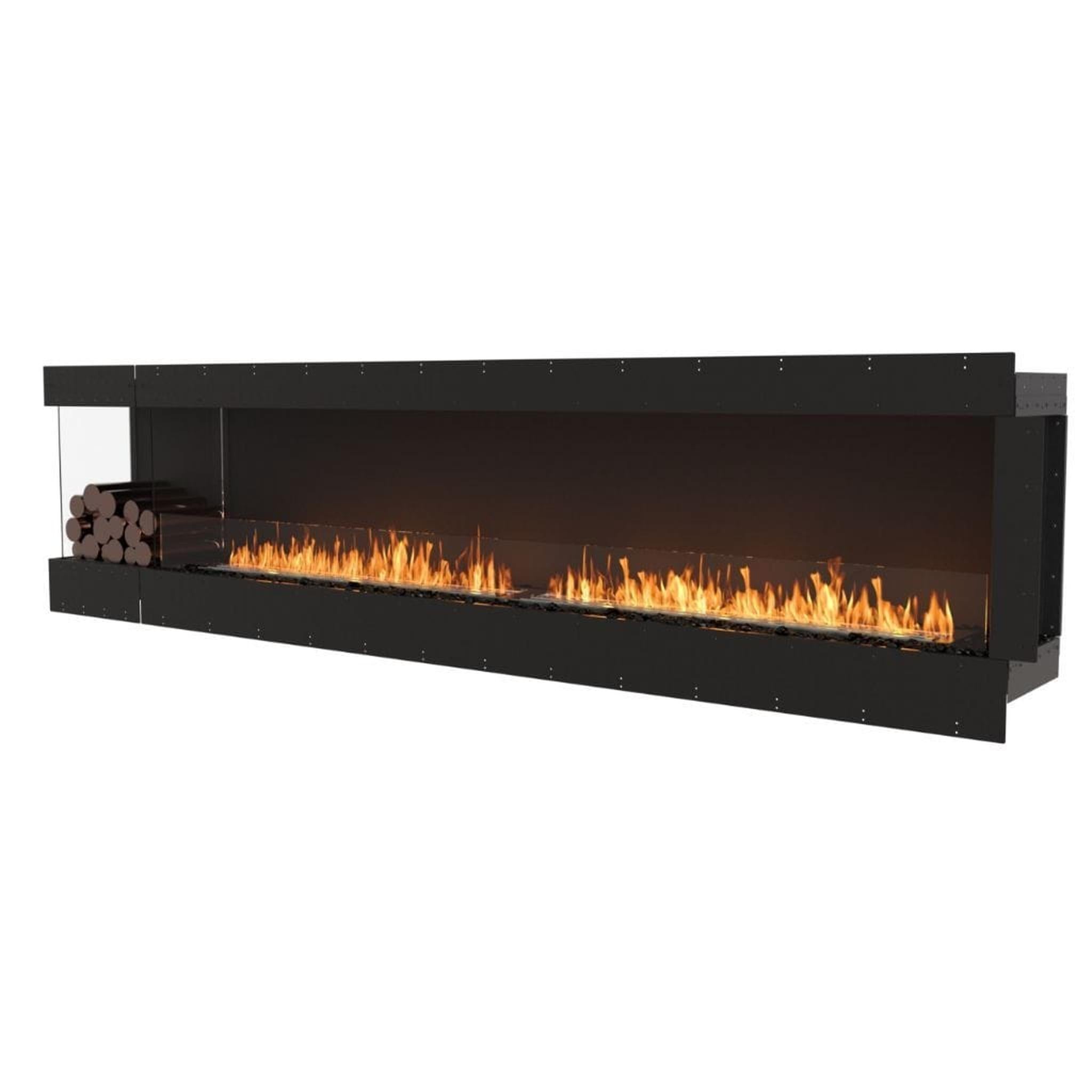 EcoSmart Fire Flex 122LC/122RC 128" Ethanol Fireplace Insert with Decorative Box and Adjustable Flame by Mad Design Group