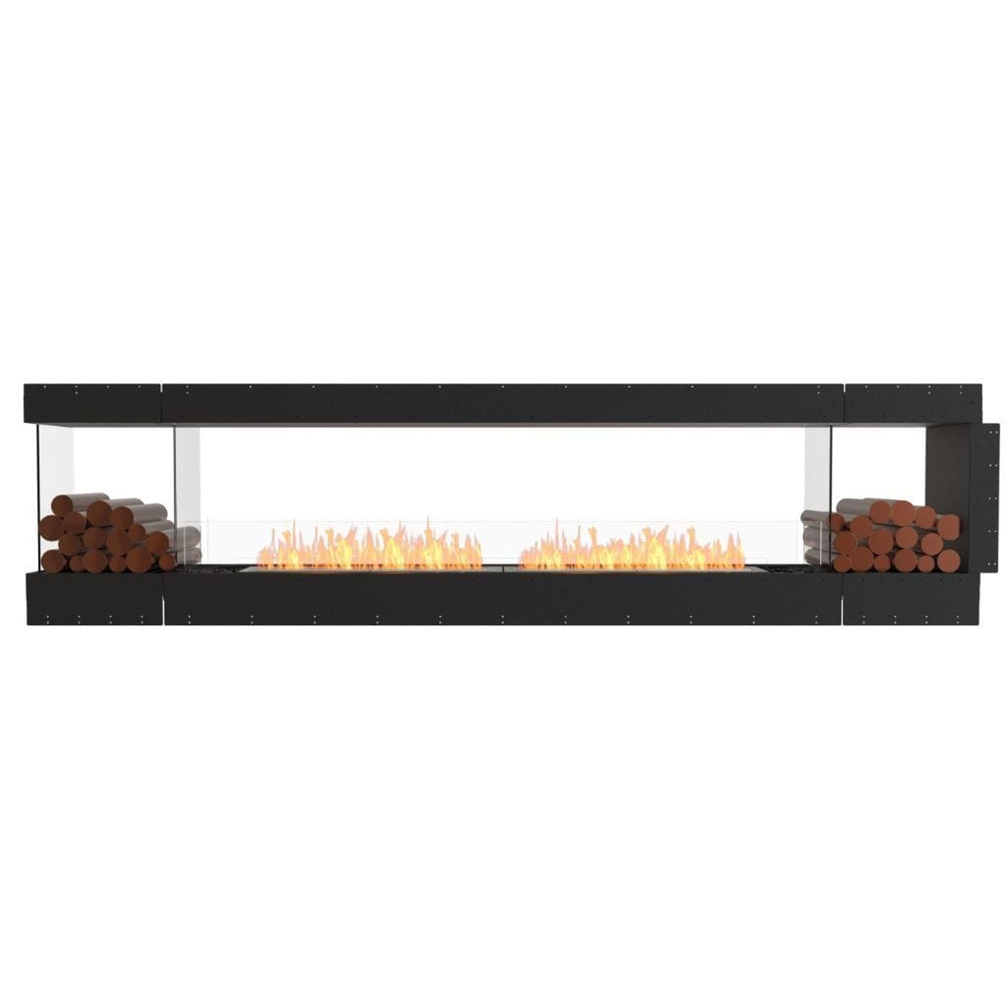 EcoSmart Fire 128" Flex 122PN Peninsula Ethanol Fireplace Insert with Decorative Box and Adjustable Flame by Mad Design Group