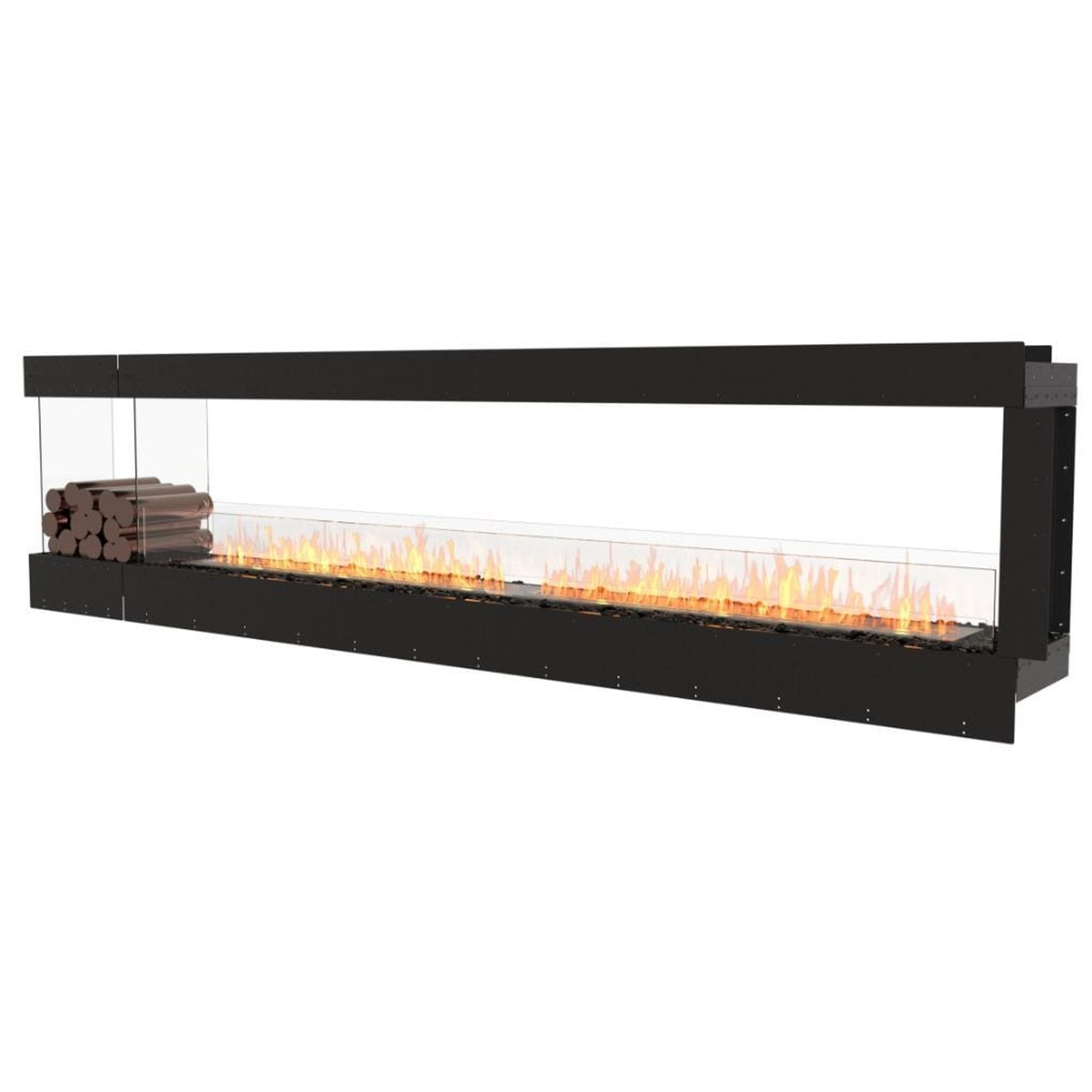 EcoSmart Fire 128" Flex 122PN Peninsula Ethanol Fireplace Insert with Decorative Box and Adjustable Flame by Mad Design Group
