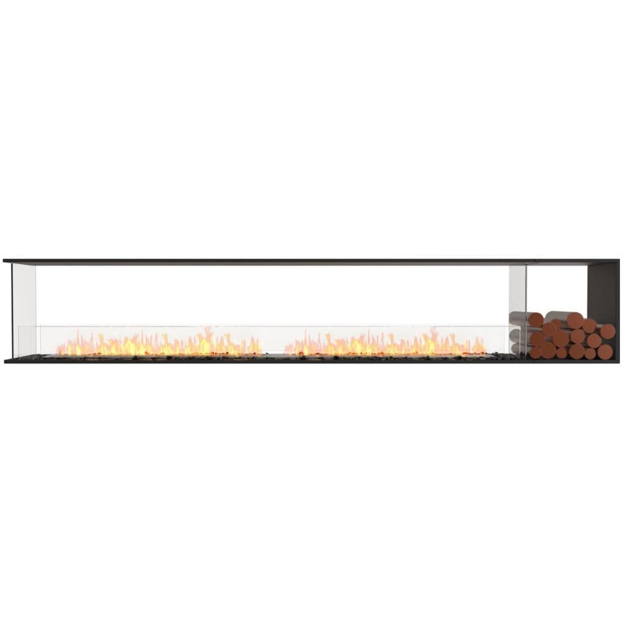 EcoSmart Fire 128" Flex 122PN Peninsula Ethanol Fireplace Insert with Decorative Box and Adjustable Flame by Mad Design Group