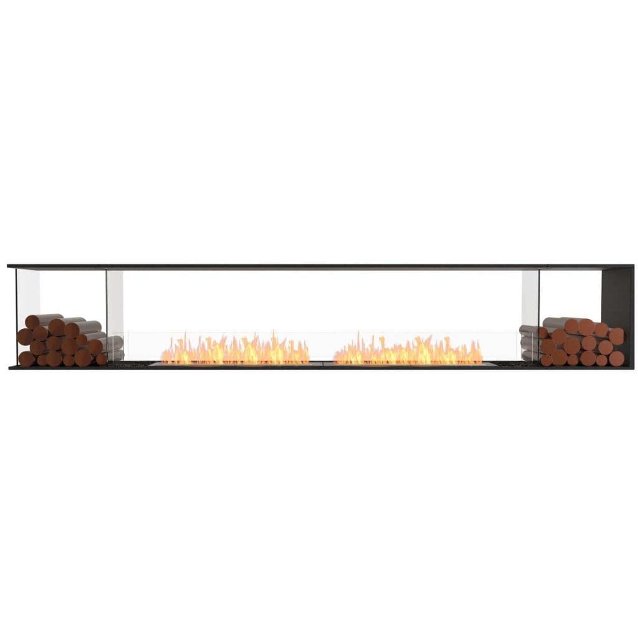 EcoSmart Fire 128" Flex 122PN Peninsula Ethanol Fireplace Insert with Decorative Box and Adjustable Flame by Mad Design Group