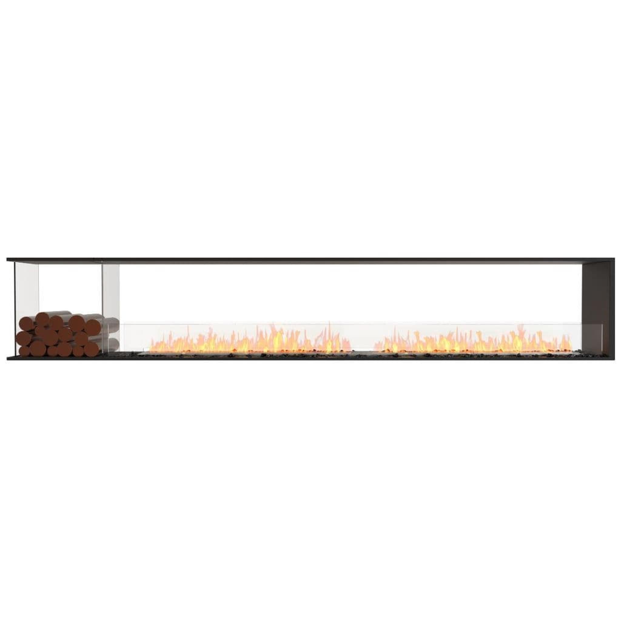 EcoSmart Fire 128" Flex 122PN Peninsula Ethanol Fireplace Insert with Decorative Box and Adjustable Flame by Mad Design Group