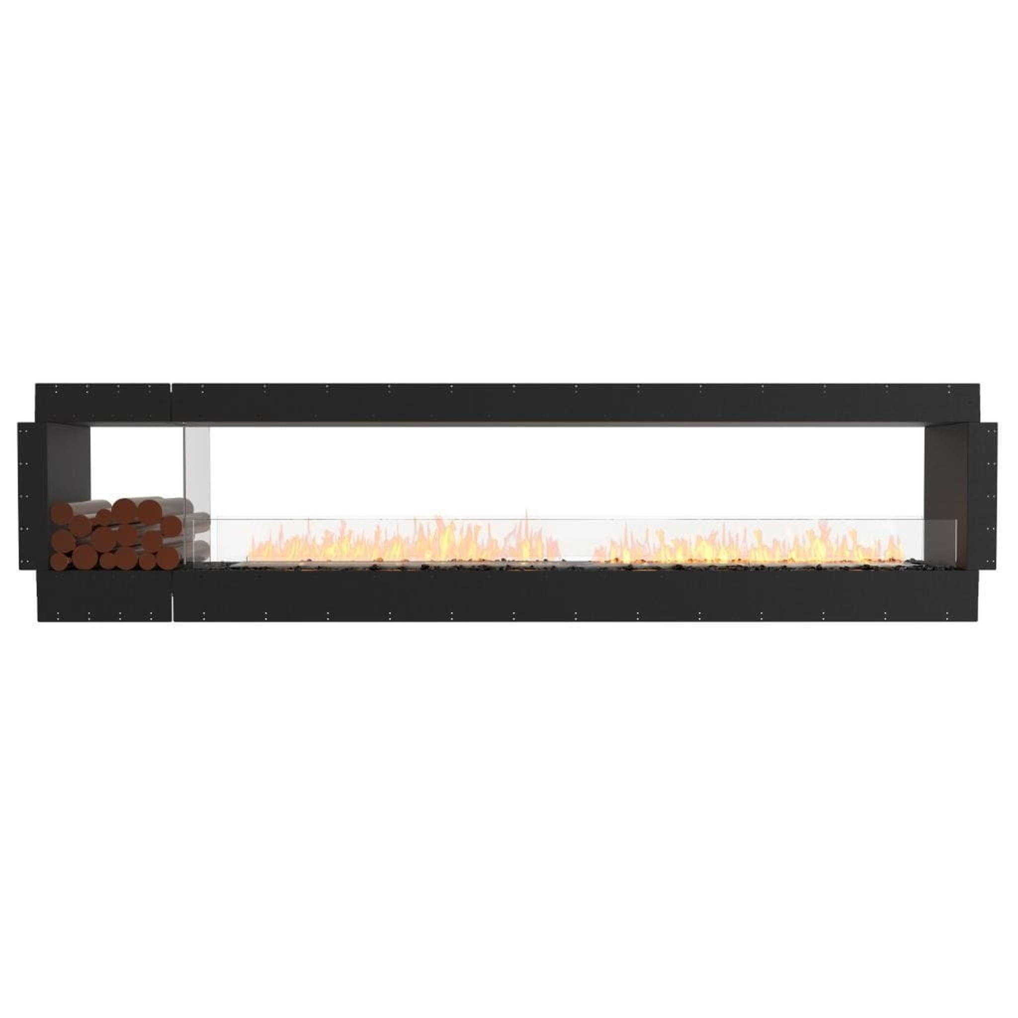 EcoSmart Fire 130" Flex 122DB Double Sided Ethanol Fireplace Insert with Decorative Box and Adjustable Flame by Mad Design Group