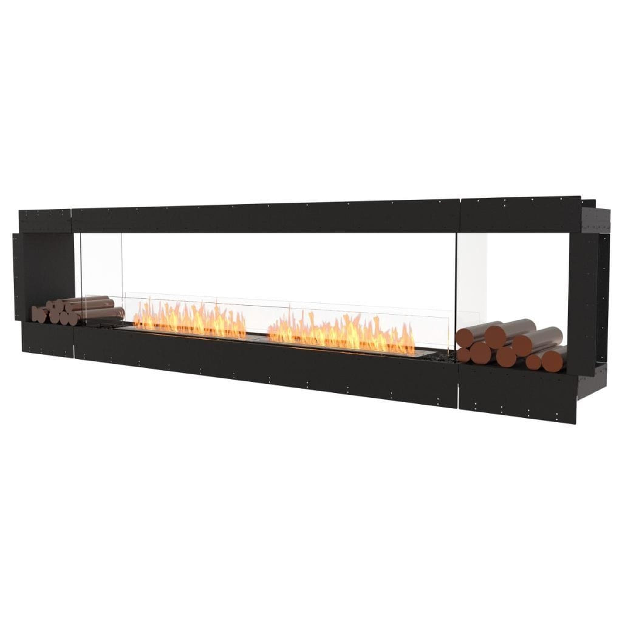 EcoSmart Fire 130" Flex 122DB Double Sided Ethanol Fireplace Insert with Decorative Box and Adjustable Flame by Mad Design Group