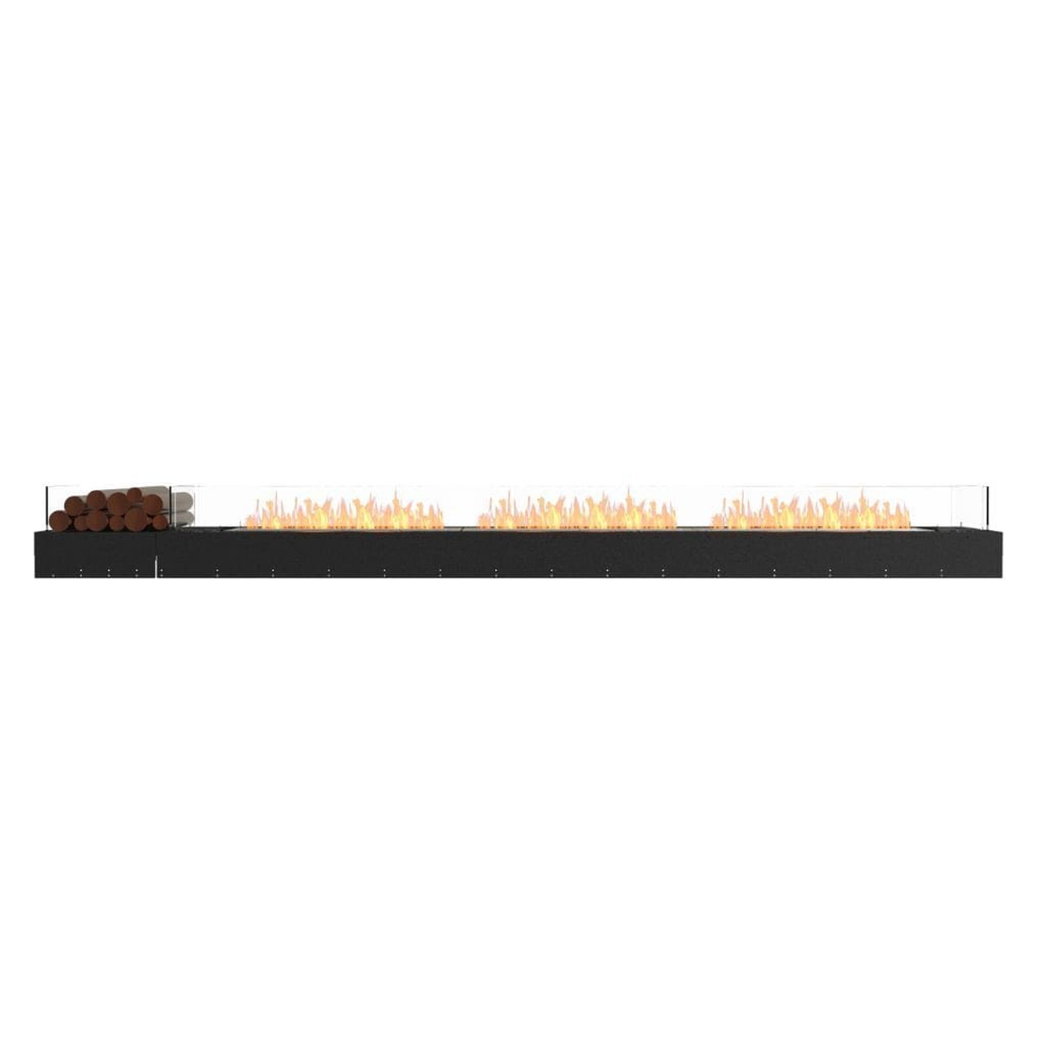 EcoSmart Fire 143" Flex 140BN Bench Ethanol Fireplace Insert with Decorative Box and Adjustable Flame by Mad Design Group