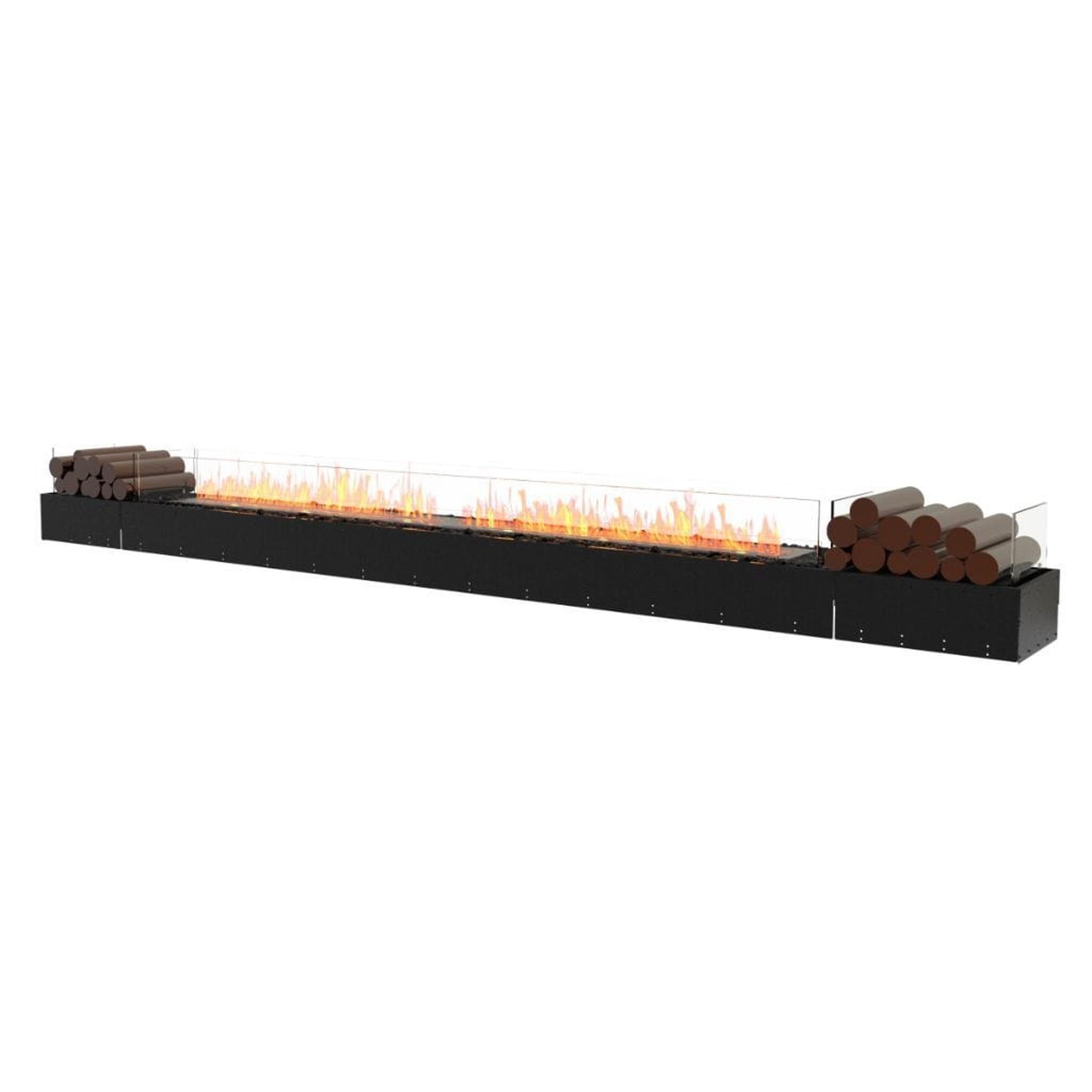 EcoSmart Fire 143" Flex 140BN Bench Ethanol Fireplace Insert with Decorative Box and Adjustable Flame by Mad Design Group