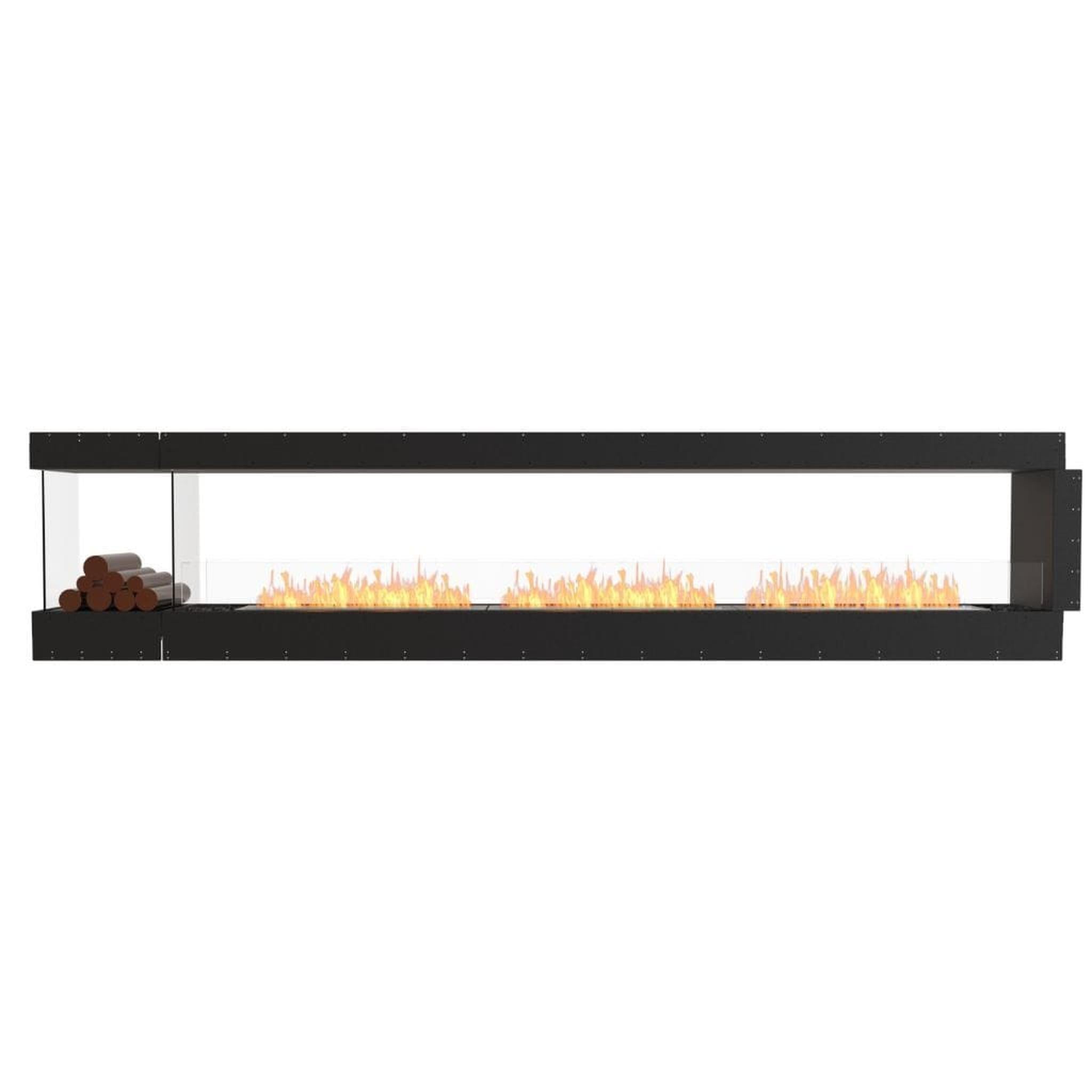 EcoSmart Fire 146" Flex 140PN Peninsula Ethanol Fireplace Insert with Decorative Box and Adjustable Flame by Mad Design Group