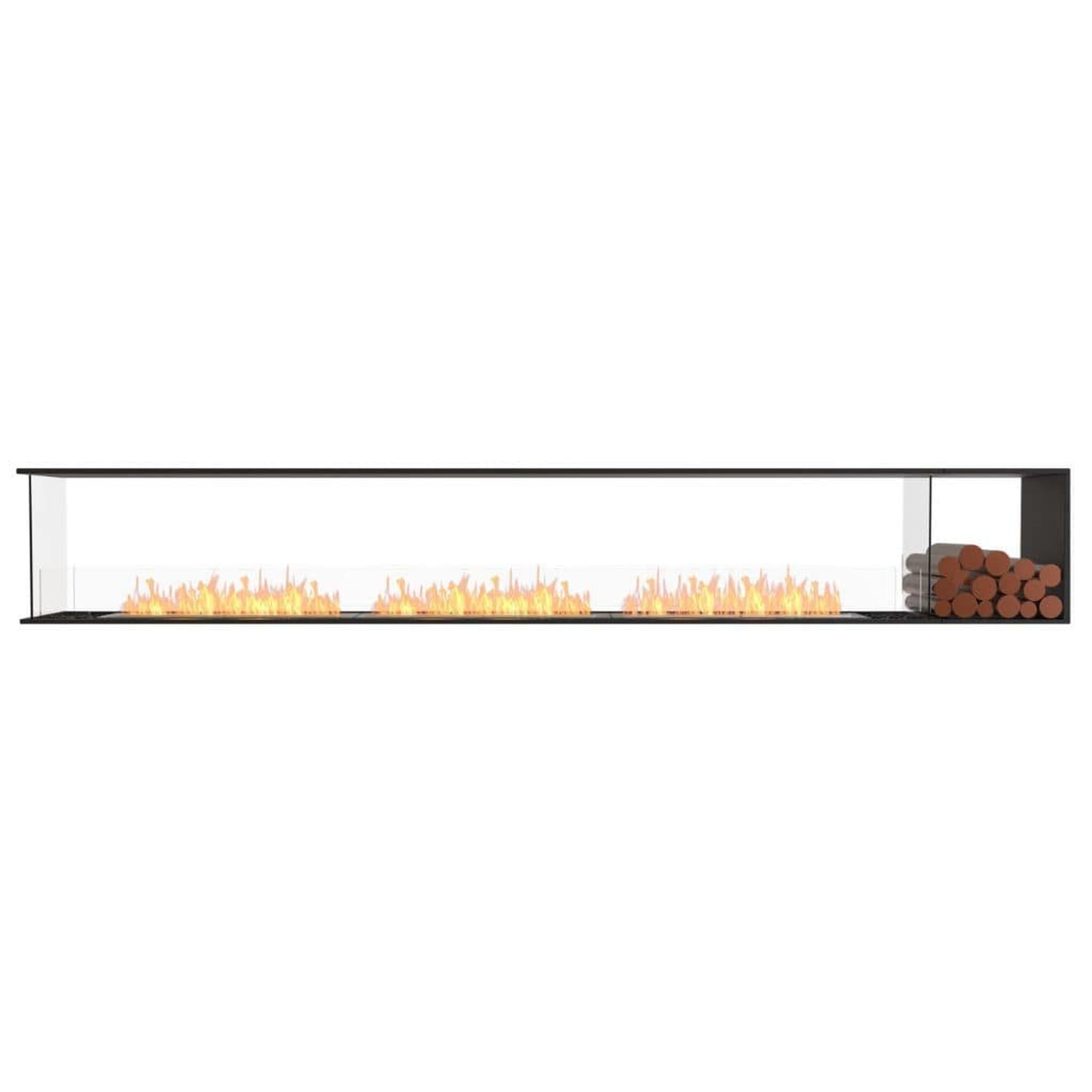 EcoSmart Fire 146" Flex 140PN Peninsula Ethanol Fireplace Insert with Decorative Box and Adjustable Flame by Mad Design Group