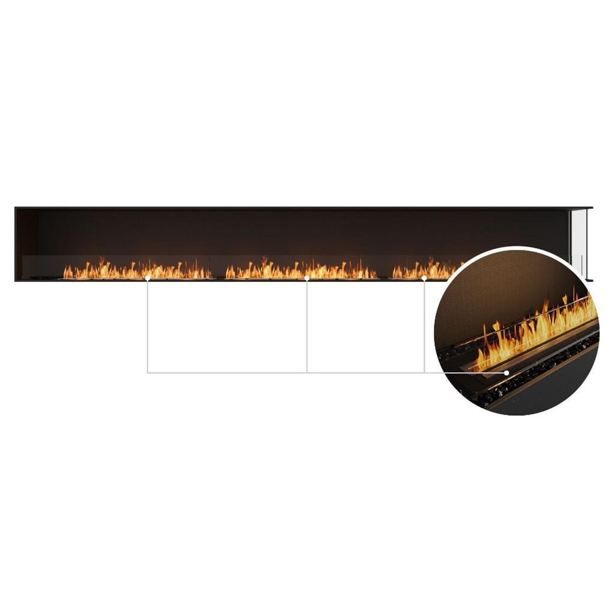 EcoSmart Fire Flex 158LC/158RC 164" Ethanol Fireplace Insert with Adjustable Flame by Mad Design Group