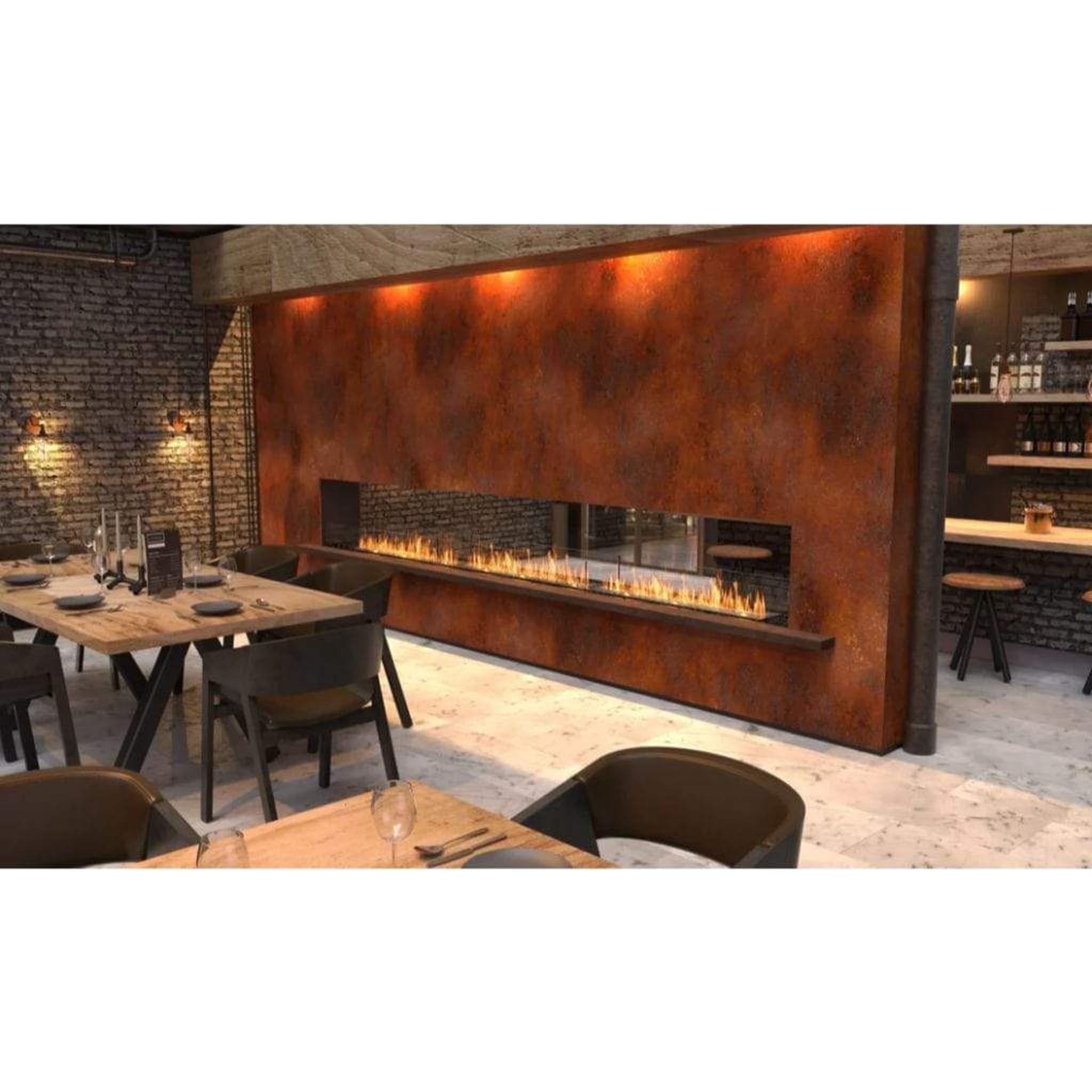 EcoSmart Fire 167" Flex 158DB Double Sided Ethanol Fireplace Insert with Decorative Box and Adjustable Flame by Mad Design Group
