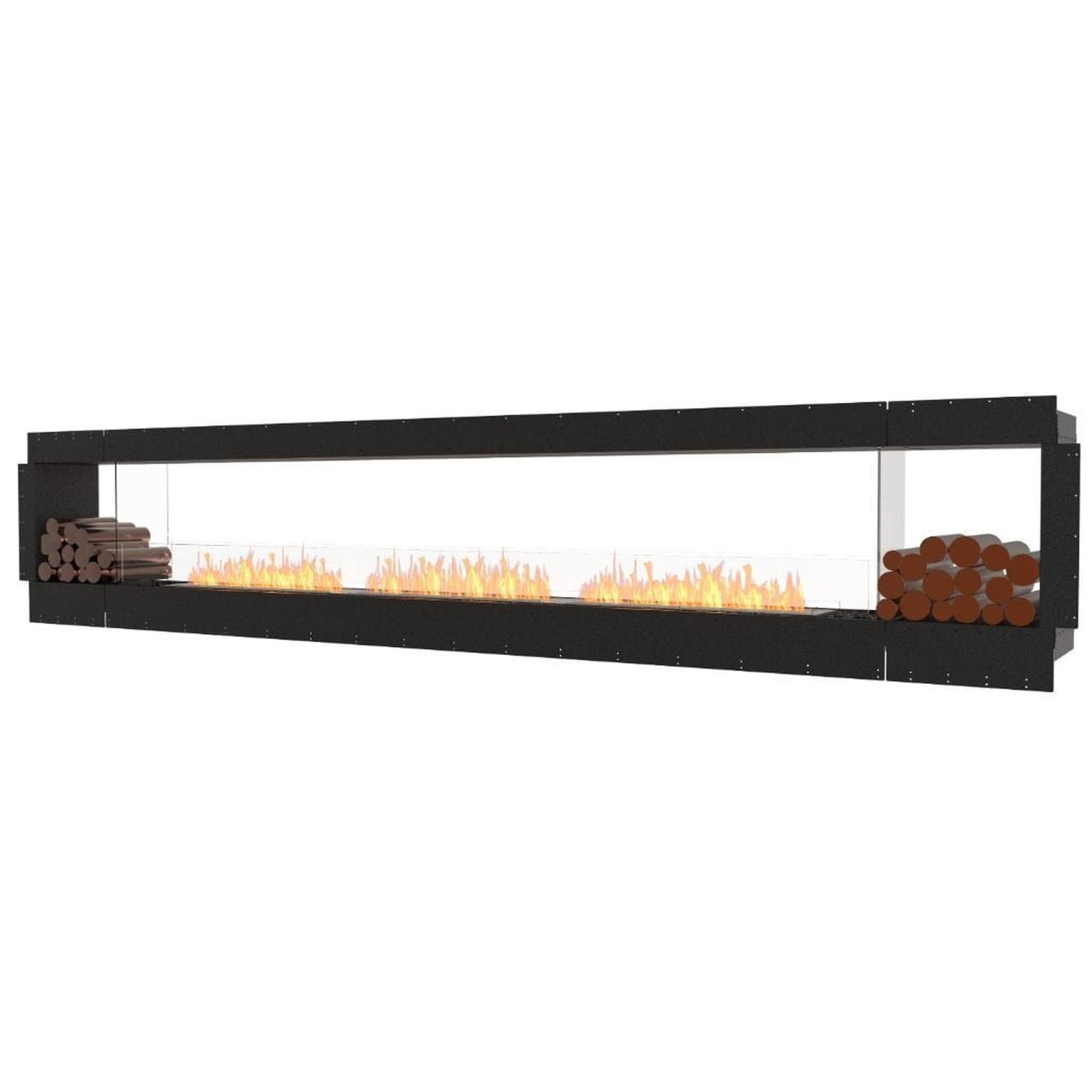EcoSmart Fire 167" Flex 158DB Double Sided Ethanol Fireplace Insert with Decorative Box and Adjustable Flame by Mad Design Group