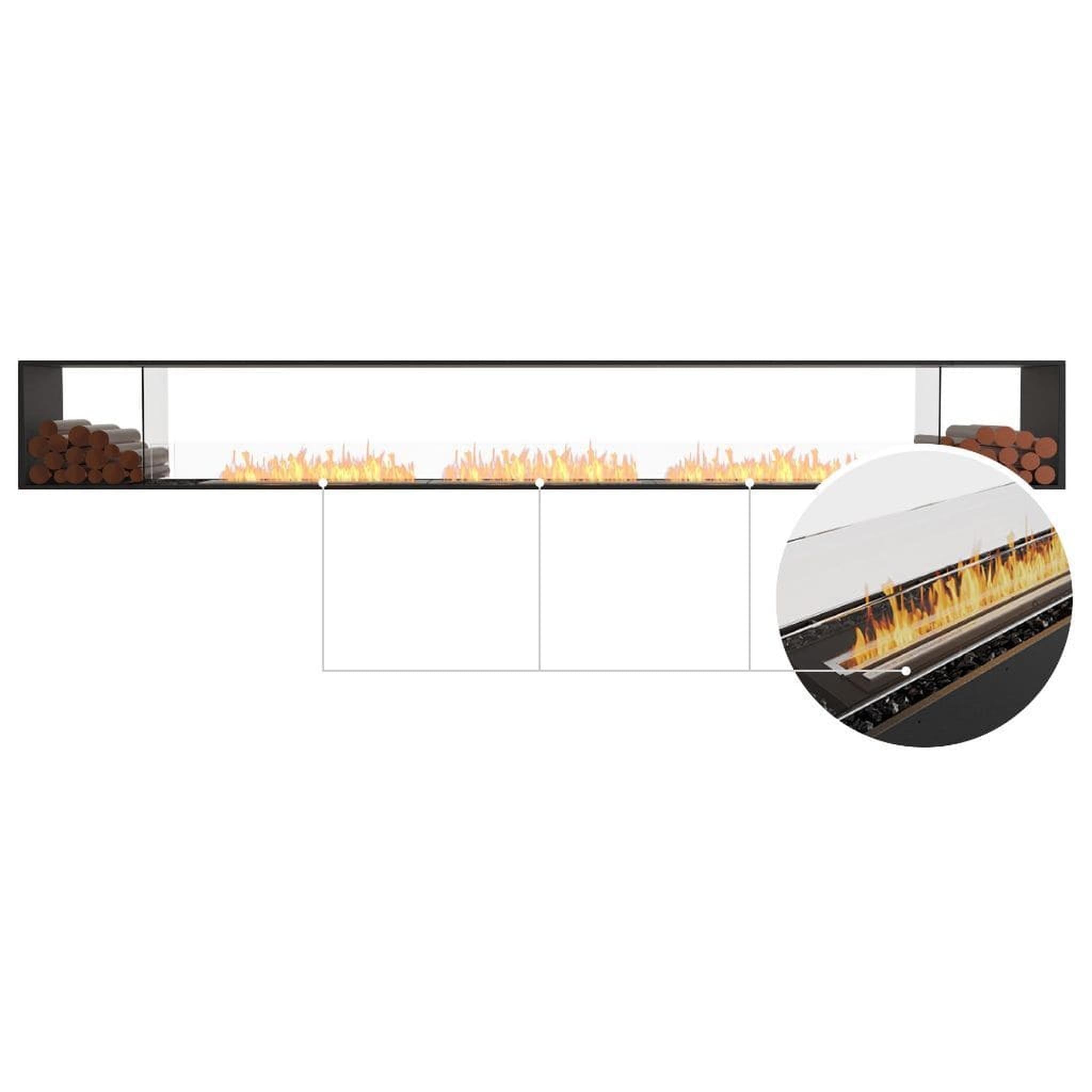 EcoSmart Fire 167" Flex 158DB Double Sided Ethanol Fireplace Insert with Decorative Box and Adjustable Flame by Mad Design Group